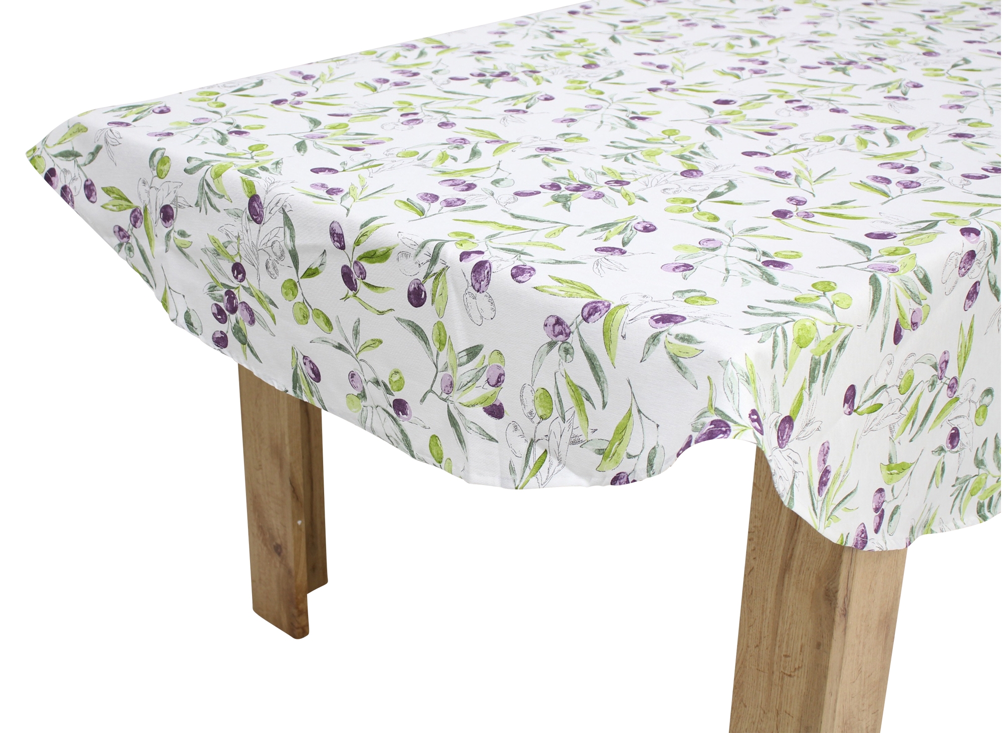 Tischdecke "Olive Garden", rund  im Frank Flechtwaren Online Shop für Tischdecken kaufen