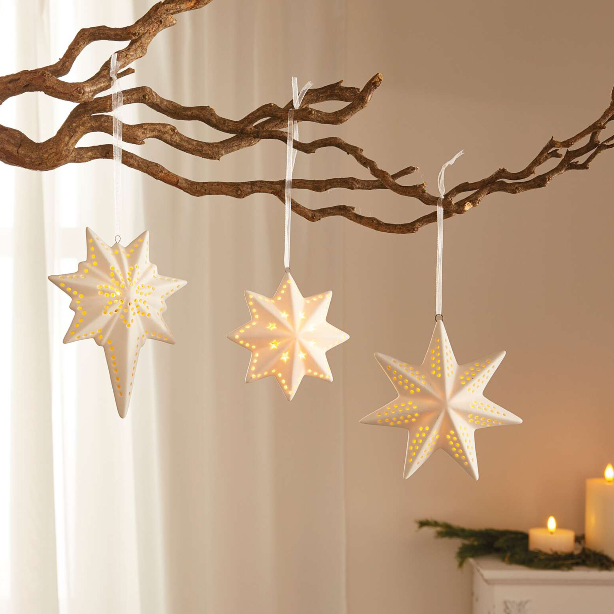 LED-Hänger "White", 3er Set  im Frank Flechtwaren Online Shop kaufen