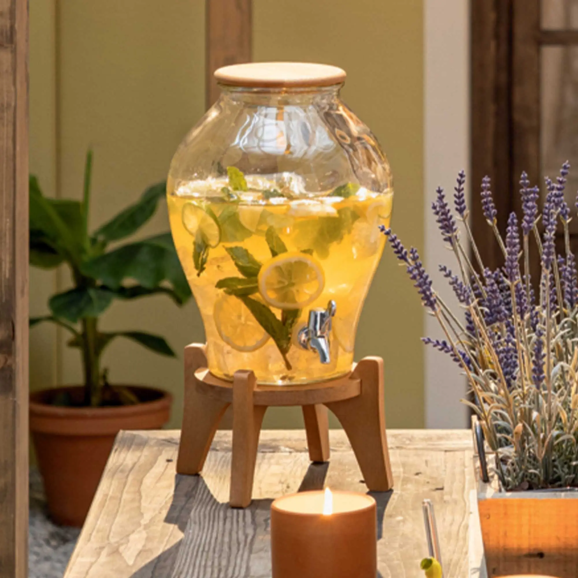 Saftspender "Fresh up"  im Frank Flechtwaren Online Shop für Lemon Sorbet kaufen