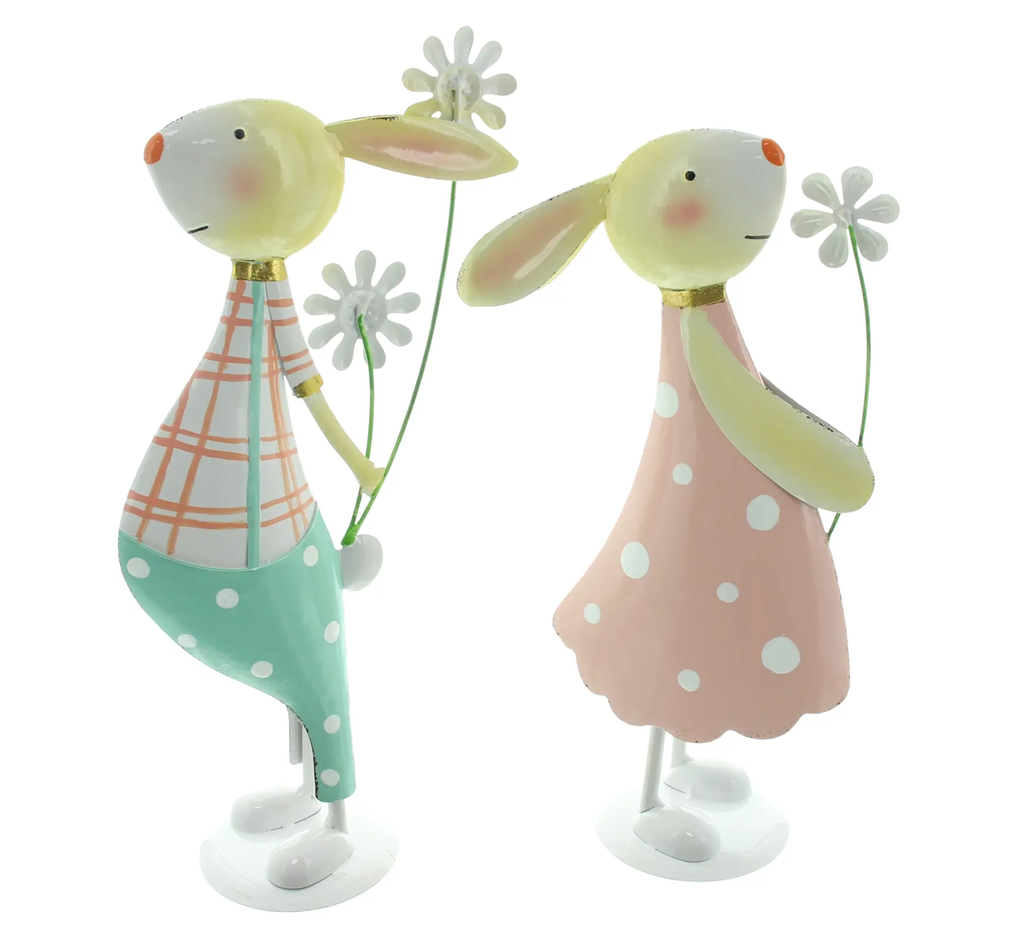 Figur "Verliebte Hasen", 2er Set  im Frank Flechtwaren Online Shop für Hasen &amp; Co kaufen