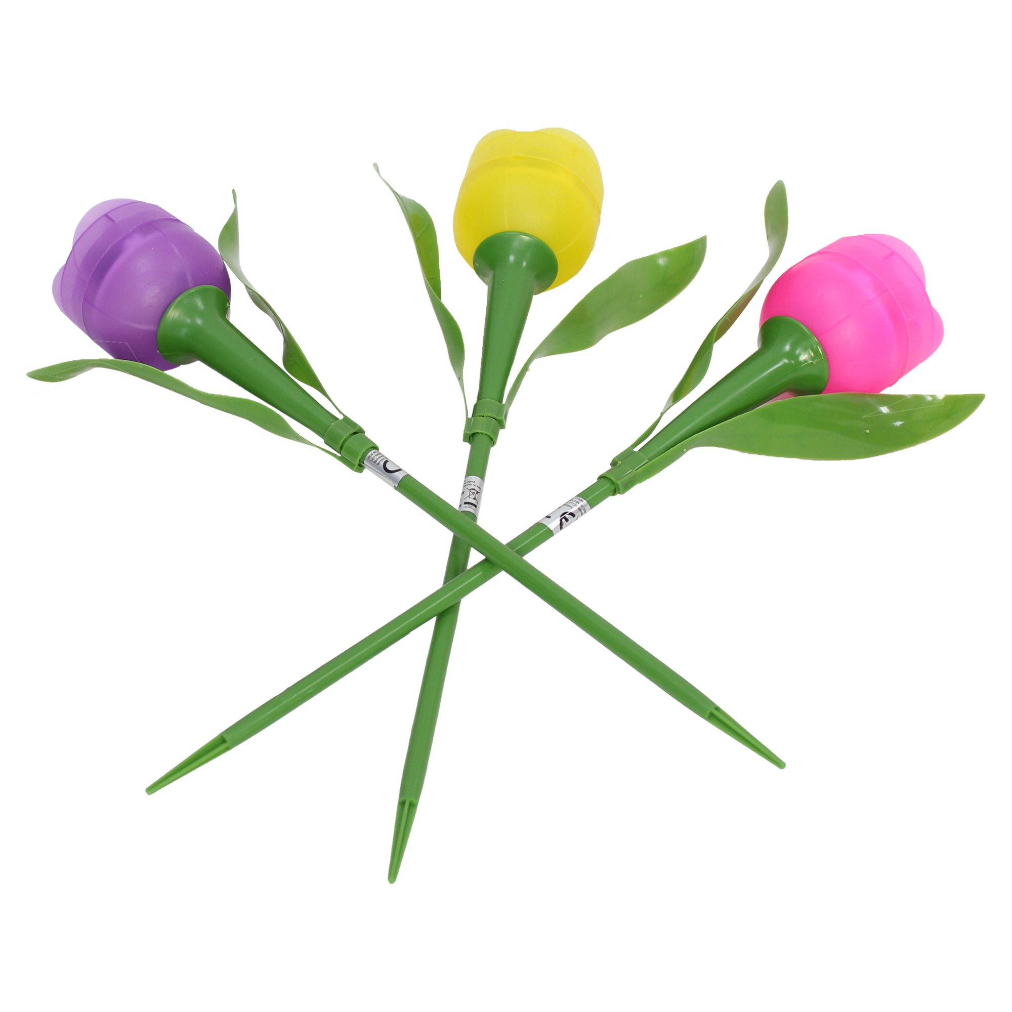 Solar-Deko "Tulpe", 3er Set  im Frank Flechtwaren Online Shop für Gartenbeleuchtung kaufen