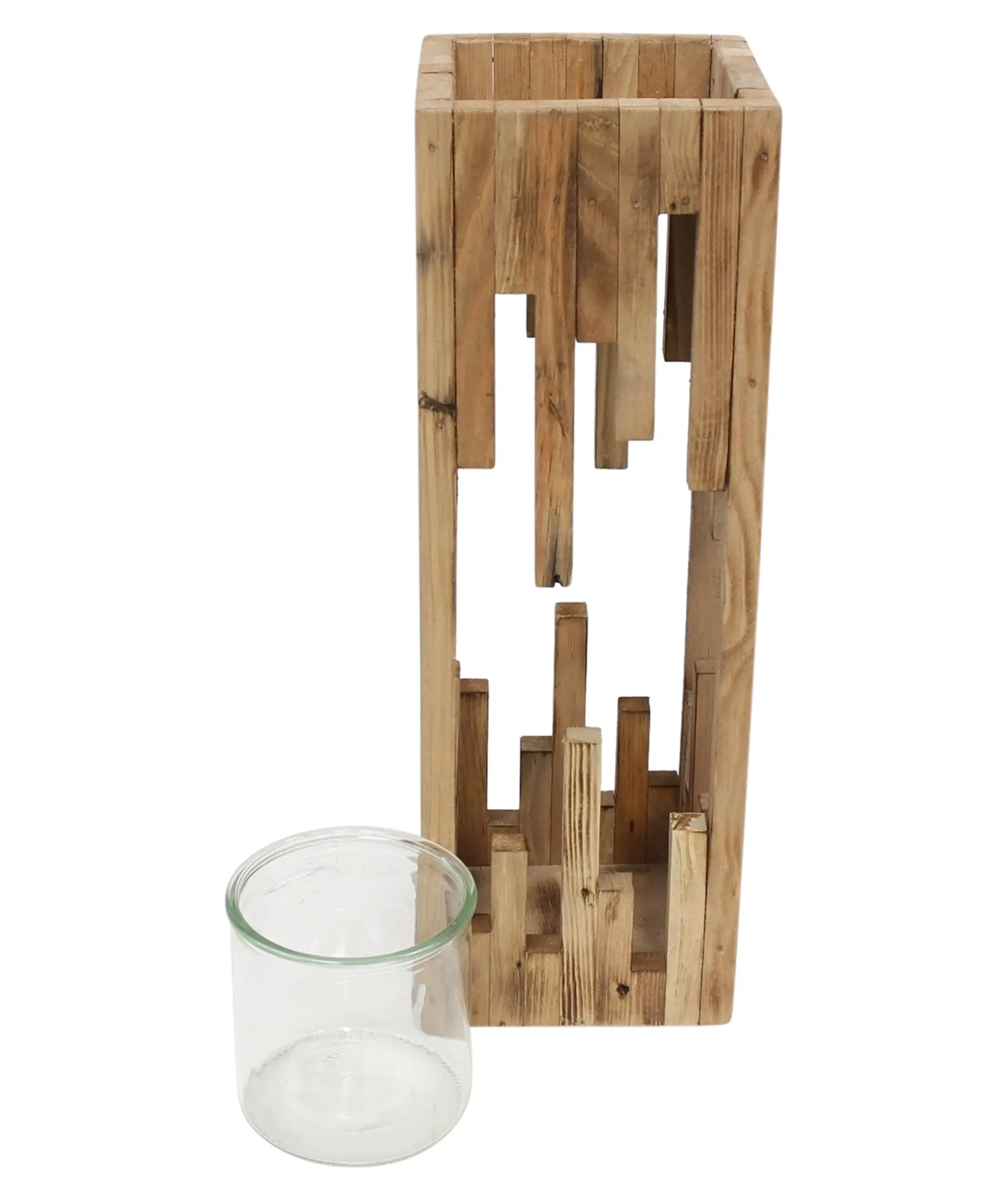 Windlichtsäule "Edges", klein  im Frank Flechtwaren Online Shop für Laternen kaufen