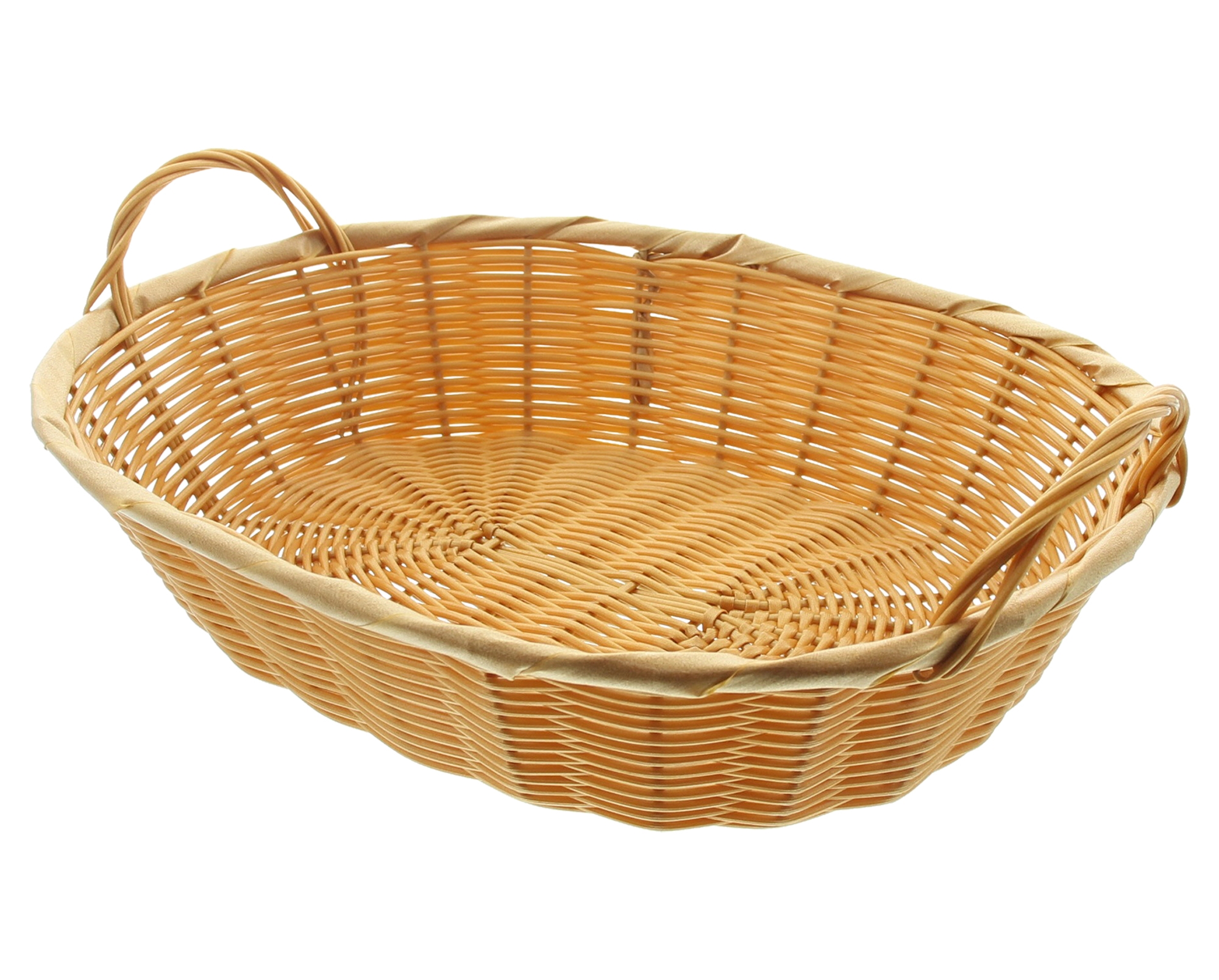 Schale "Poly" mit Griffen  im Frank Flechtwaren Online Shop für Ladendeko kaufen