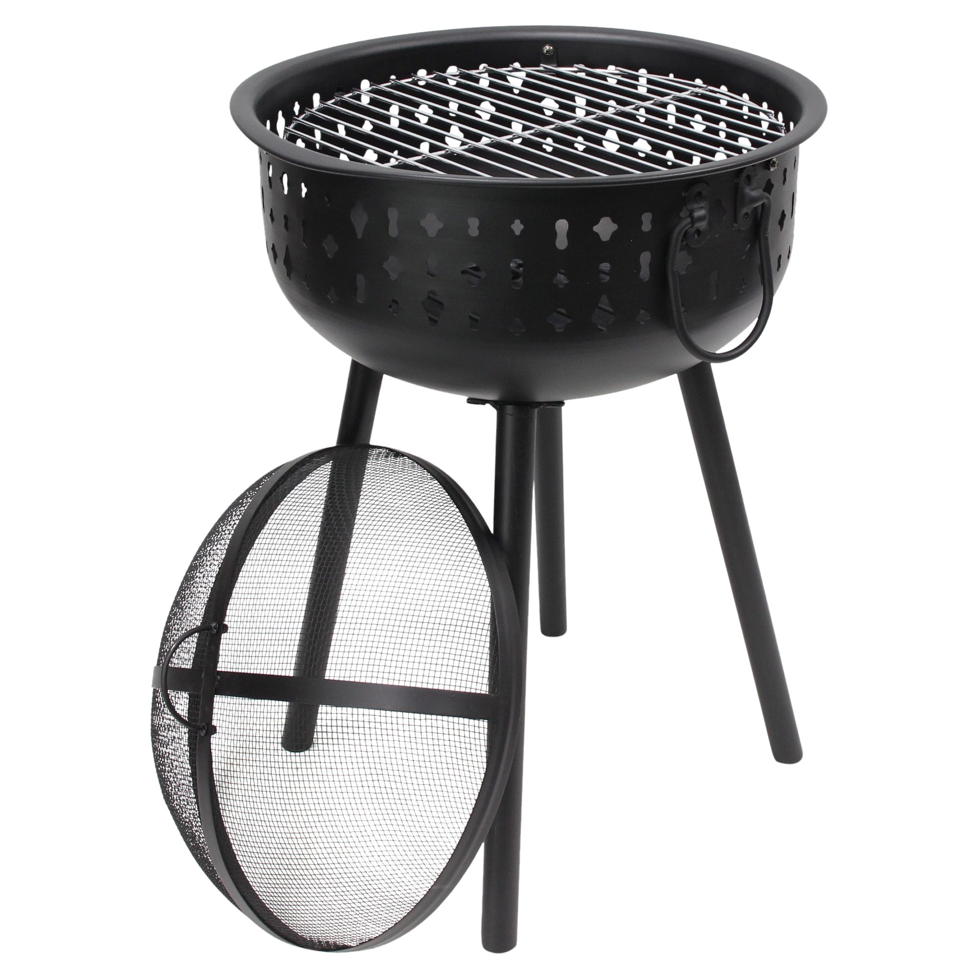 Grill "Black"  im Frank Flechtwaren Online Shop für Feuerschalen kaufen