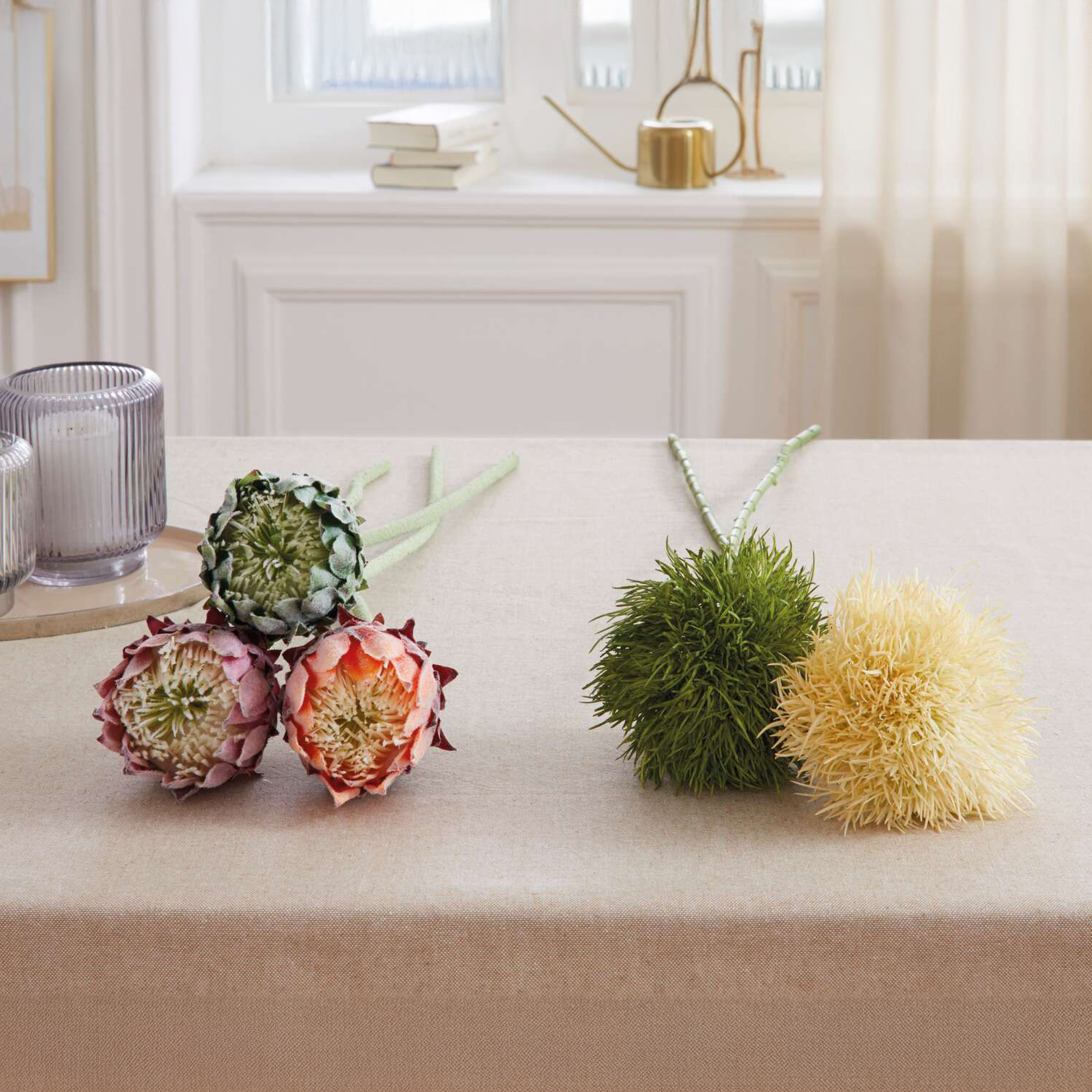 Pflanze "Kugelblume", 2er Set im Frank Flechtwaren Online Shop für Kunstpflanzen kaufen Pflanze "Kugelblume", 2er Set im Frank Flechtwaren Online Shop für Kunstpflanzen kaufen