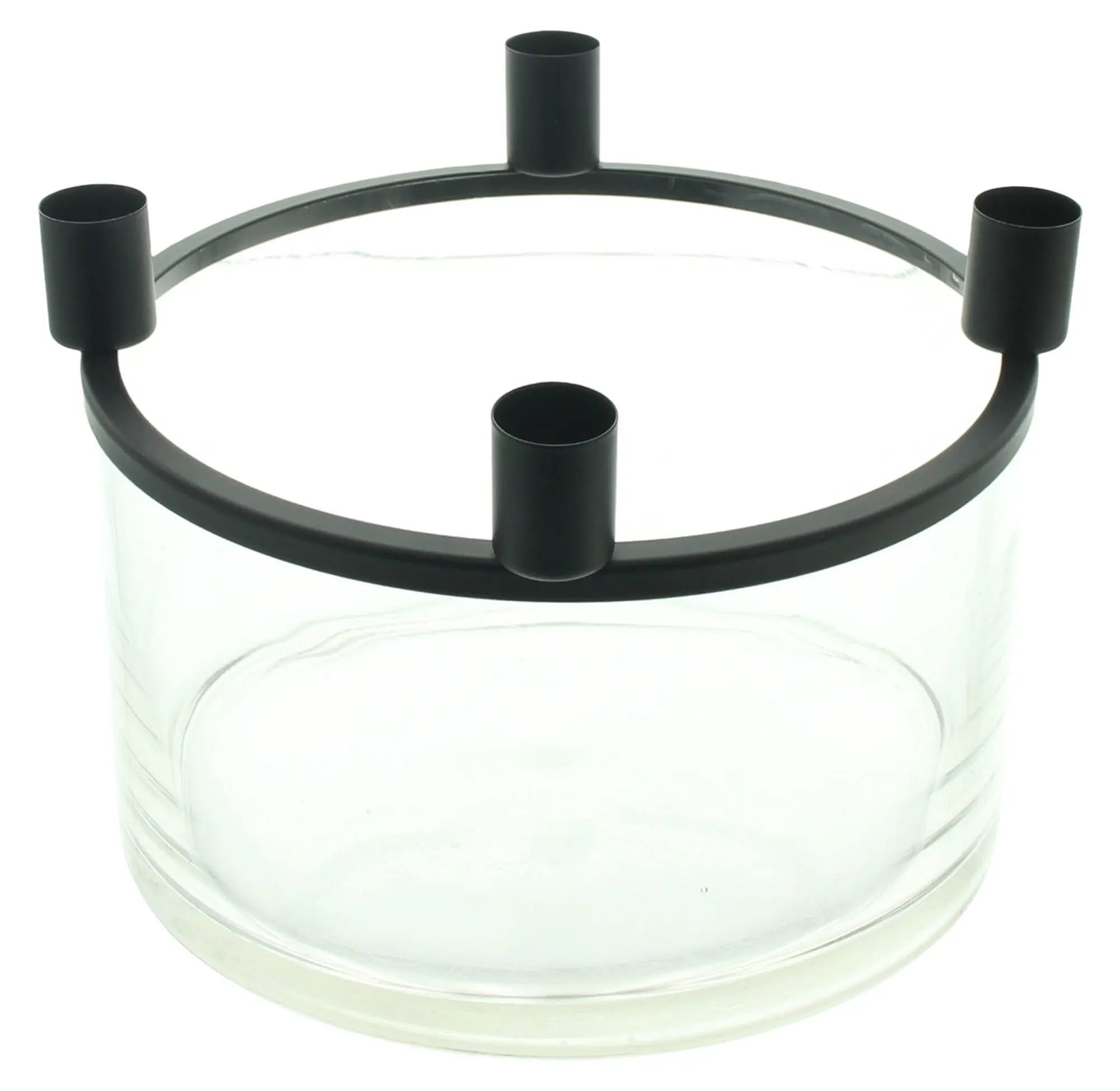 Schale "Clear" mit Stabkerzenhalter im Frank Flechtwaren Online Shop für Dekoschalen & -etageren kaufen Schale "Clear" mit Stabkerzenhalter im Frank Flechtwaren Online Shop für Dekoschalen & -etageren kaufen