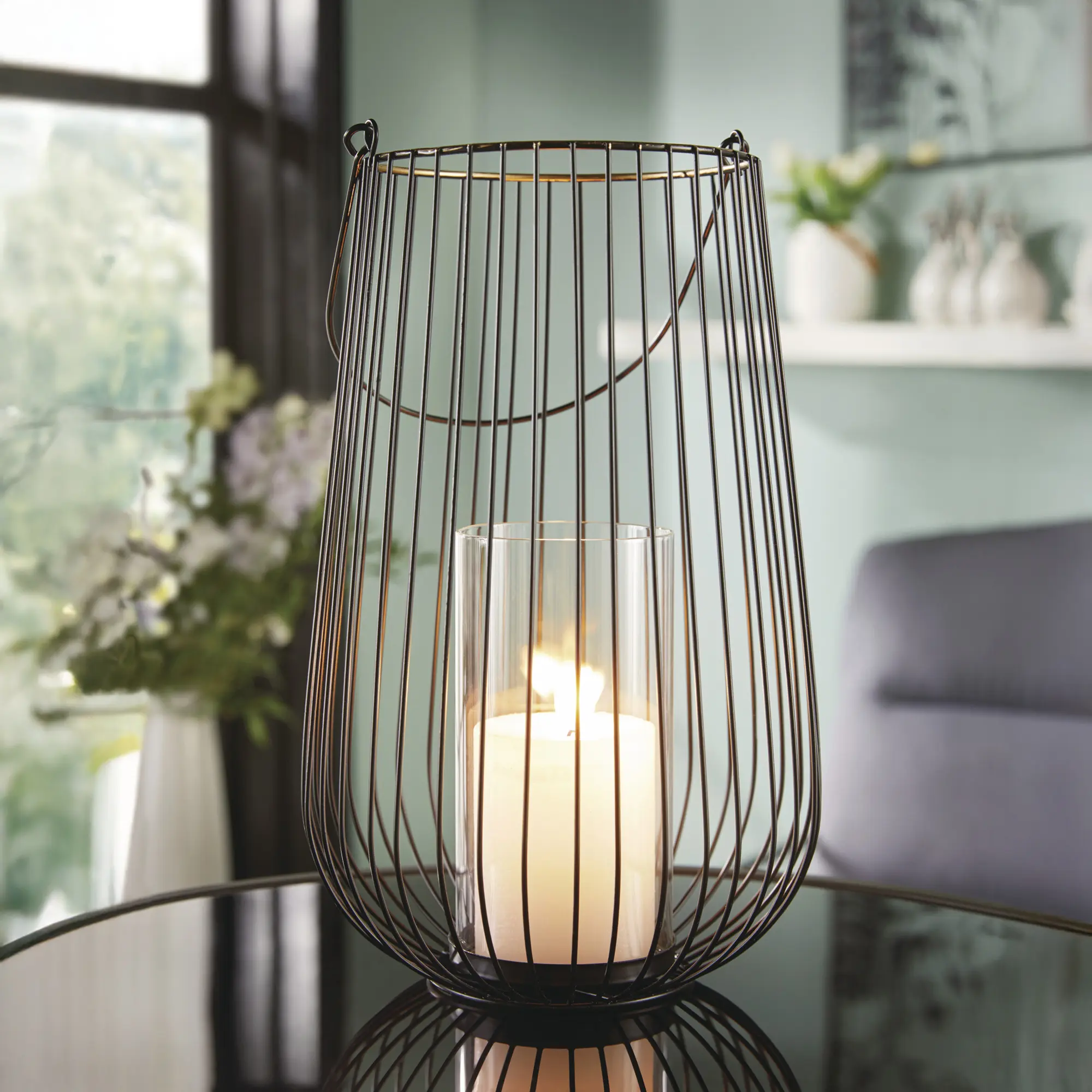 Windlicht "Modern", groß  im Frank Flechtwaren Online Shop kaufen
