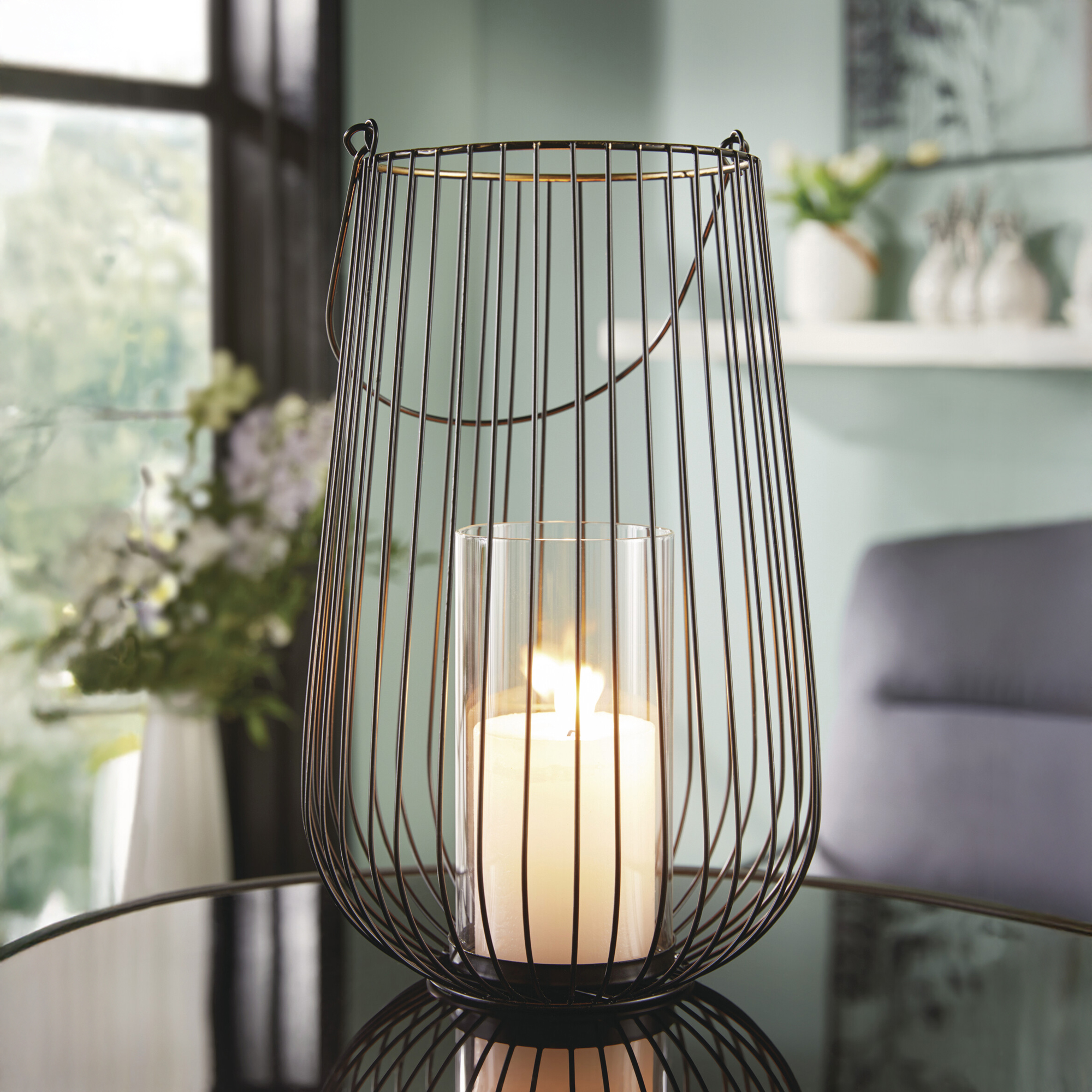 Windlicht "Modern", groß  im Frank Flechtwaren Online Shop kaufen