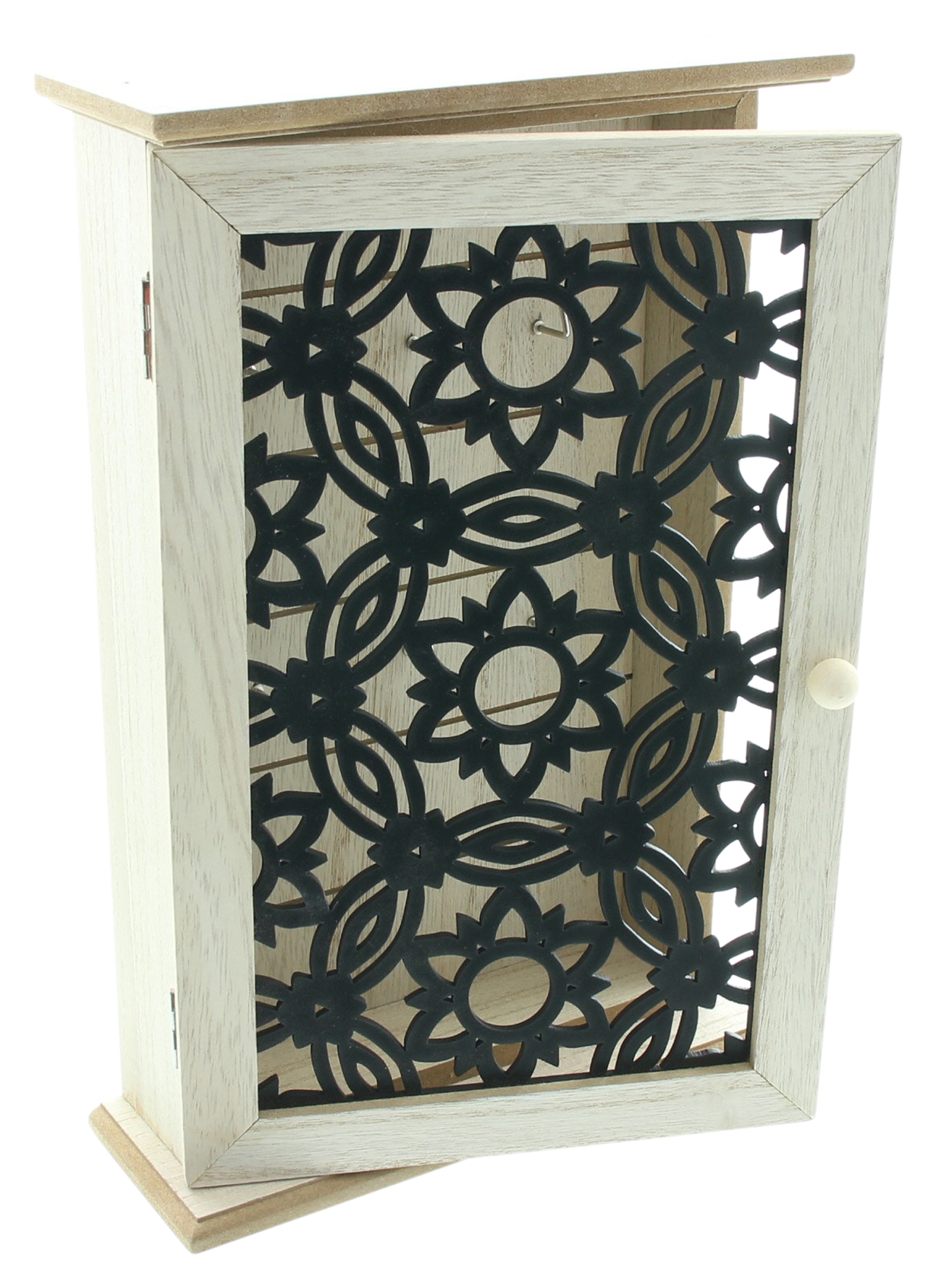 Schlüsselbox "Black Flowers" im Frank Flechtwaren Online Shop für Wohnzimmer kaufen Schlüsselbox "Black Flowers" im Frank Flechtwaren Online Shop für Wohnzimmer kaufen