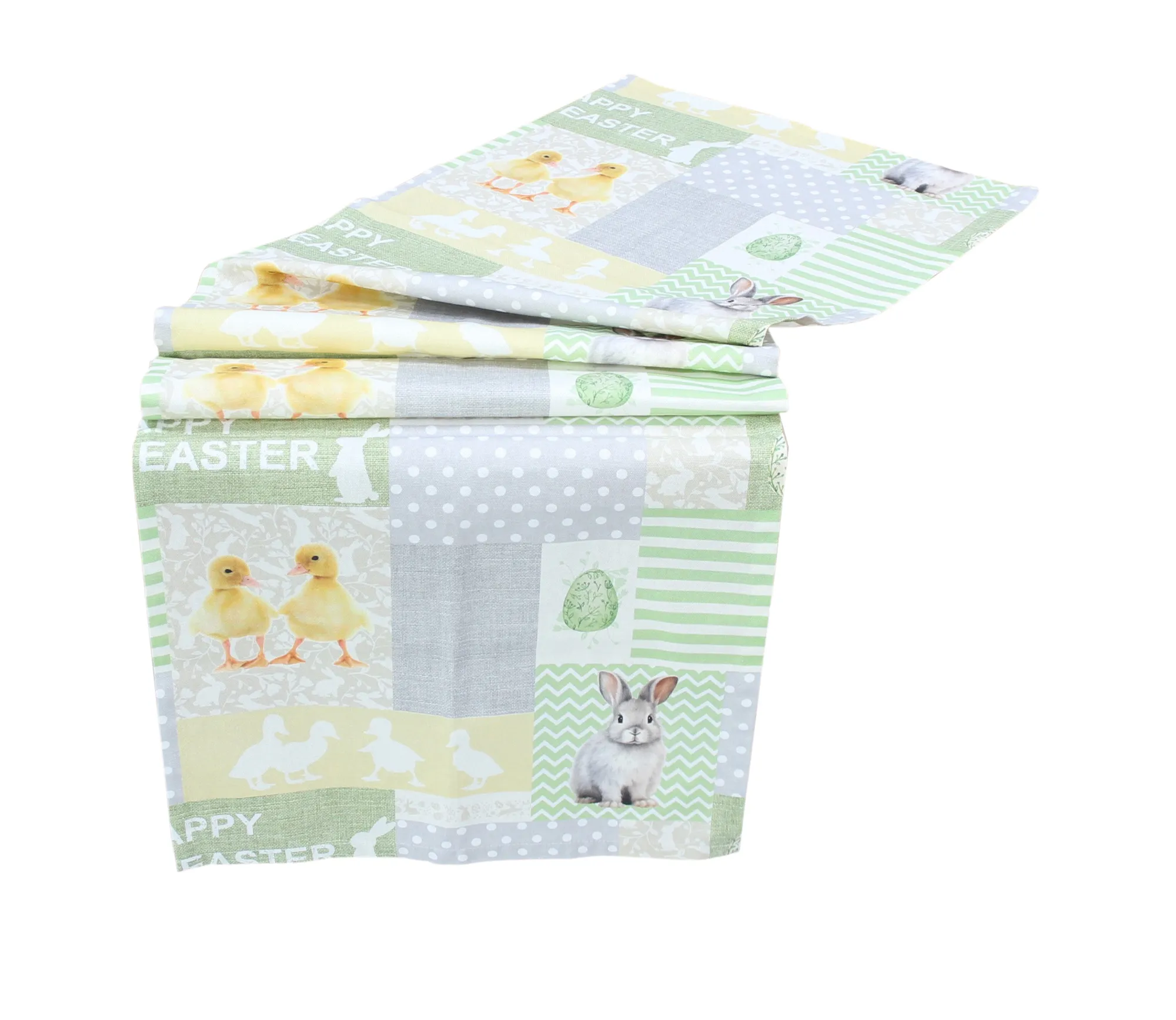 Tischläufer "Osterpatchwork"  im Frank Flechtwaren Online Shop für Jubiläumsartikel-Textilien kaufen