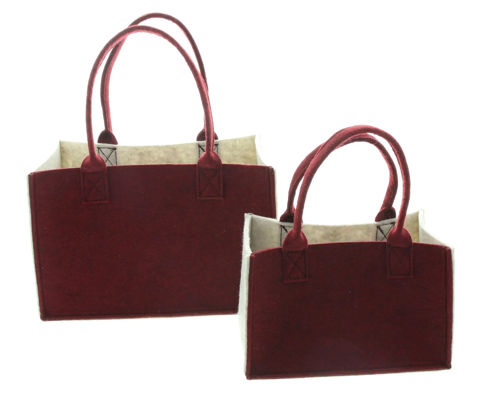 Tasche "Winter Wonderland", 2er Set  im Frank Flechtwaren Online Shop für Geschenktaschen &amp; -säckchen kaufen