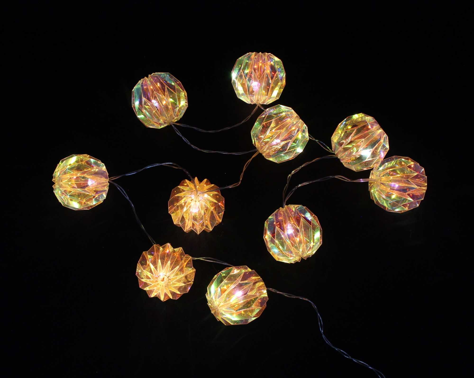 LED-Lichterkette "Rainbow-Balls"  im Frank Flechtwaren Online Shop für Weihnachten kaufen