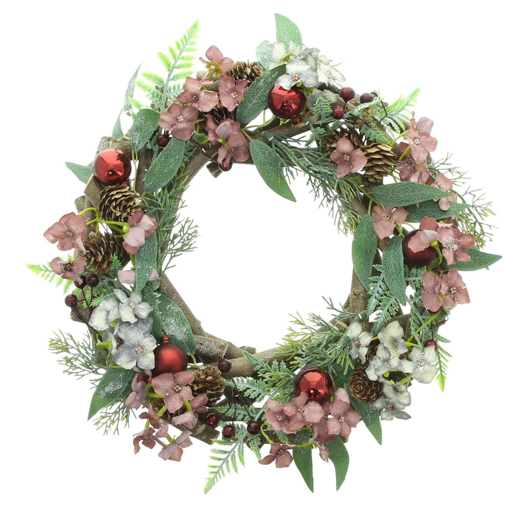 Kranz "Winter Blossom"  im Frank Flechtwaren Online Shop für Weihnachtliche Kränze kaufen