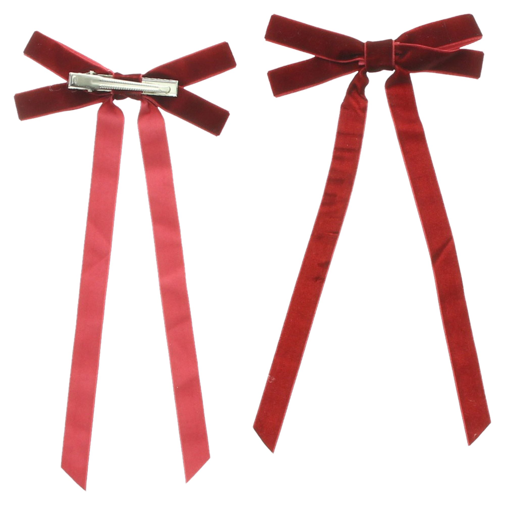 Schleifen-Clip "Deep Red", 12er Set  im Frank Flechtwaren Online Shop für Zubehör kaufen