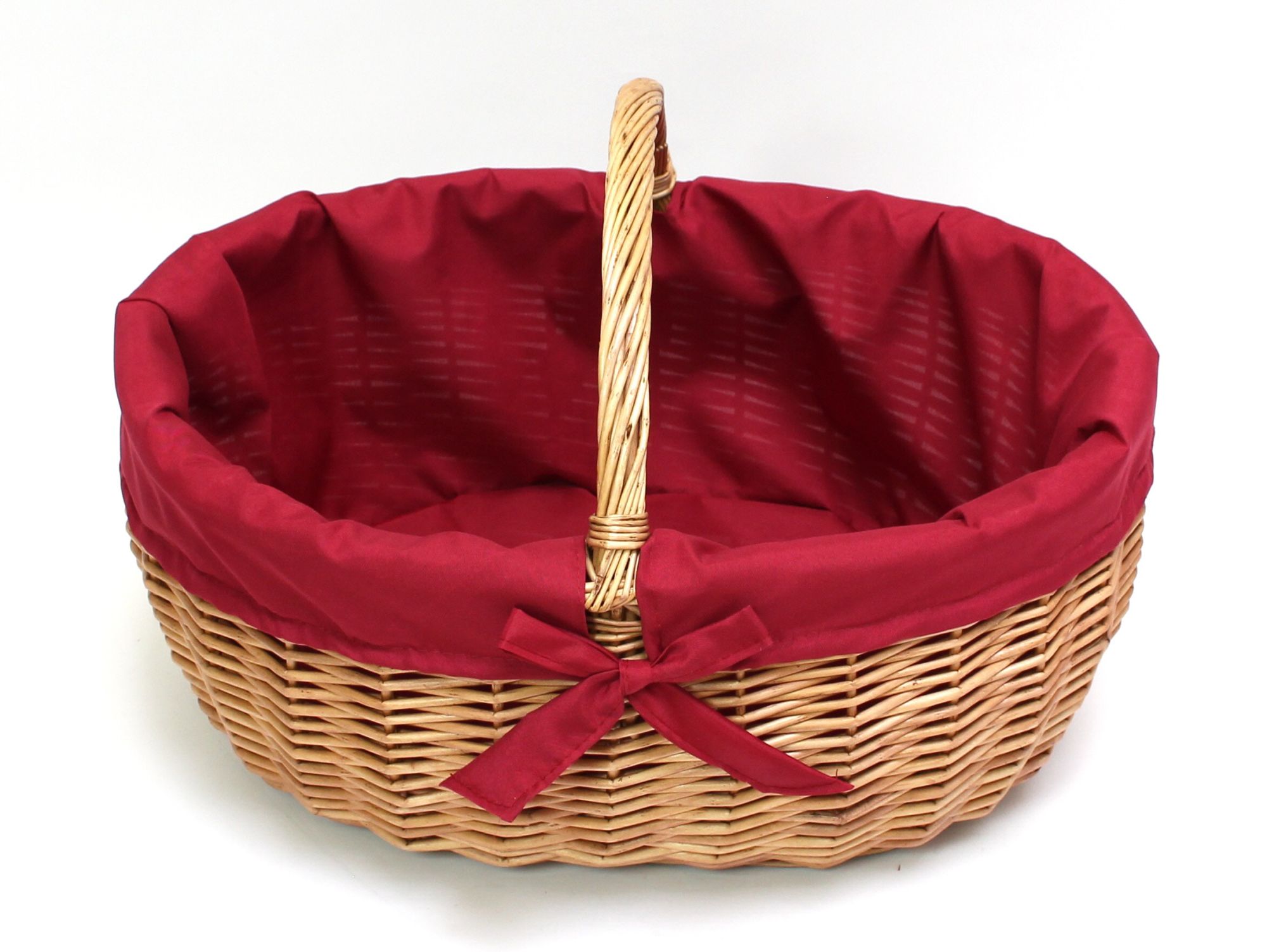 Einkaufskorb "Rote Schleife" im Frank Flechtwaren Online Shop für Einkaufskörbe kaufen Einkaufskorb "Rote Schleife" im Frank Flechtwaren Online Shop für Einkaufskörbe kaufen
