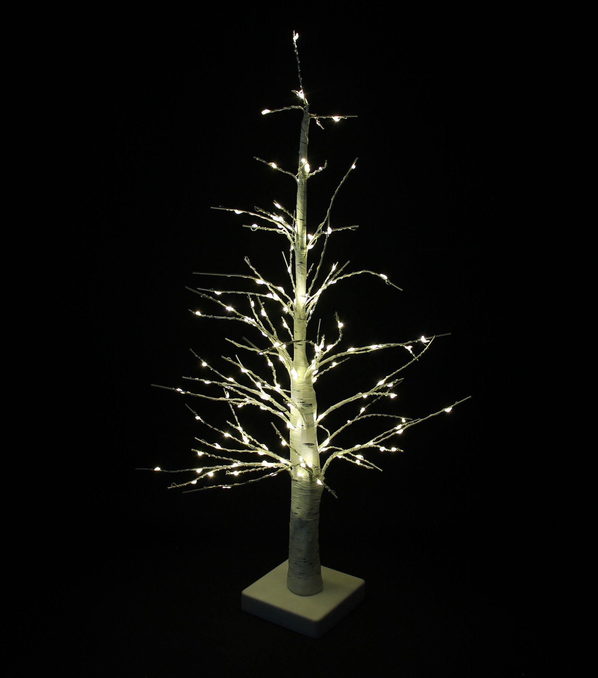 Kleiner LED-Baum "White Christmas"  im Frank Flechtwaren Online Shop für Weihnachtliche LED-Deko kaufen