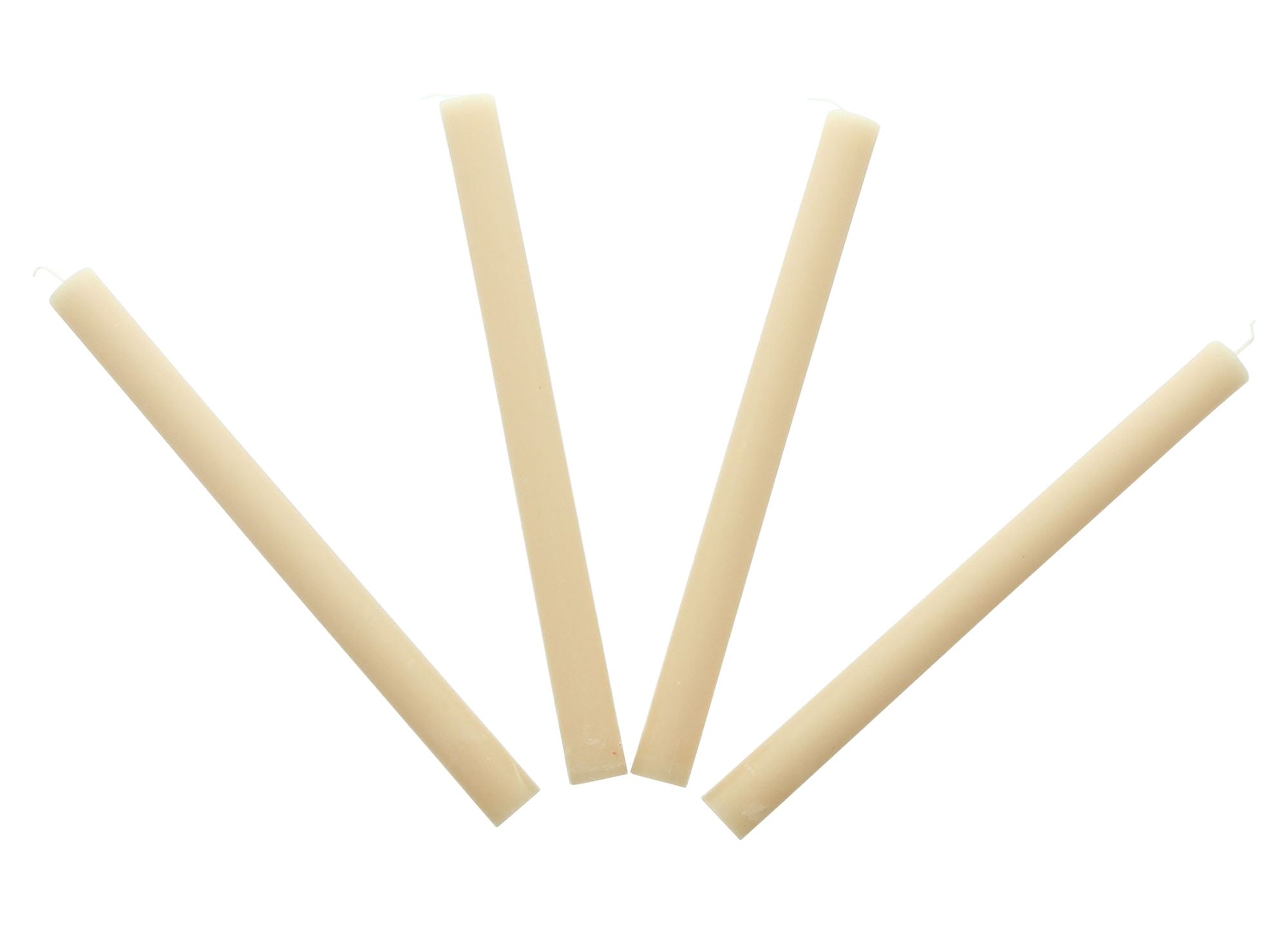 Stabkerze "Pastellbeige", 4er Set  im Frank Flechtwaren Online Shop kaufen