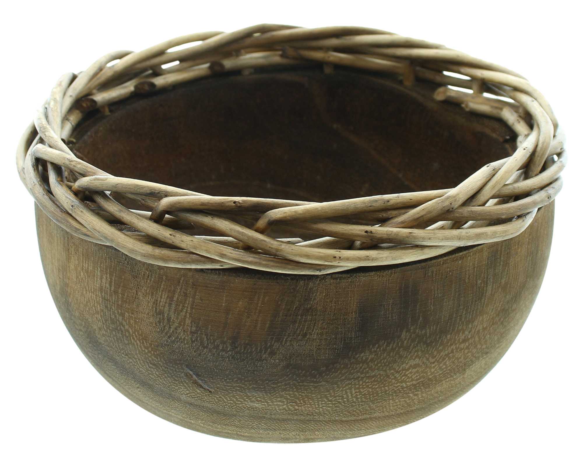 Schale "Flechtrand", rund  im Frank Flechtwaren Online Shop für Dekoschalen &amp; -etageren kaufen