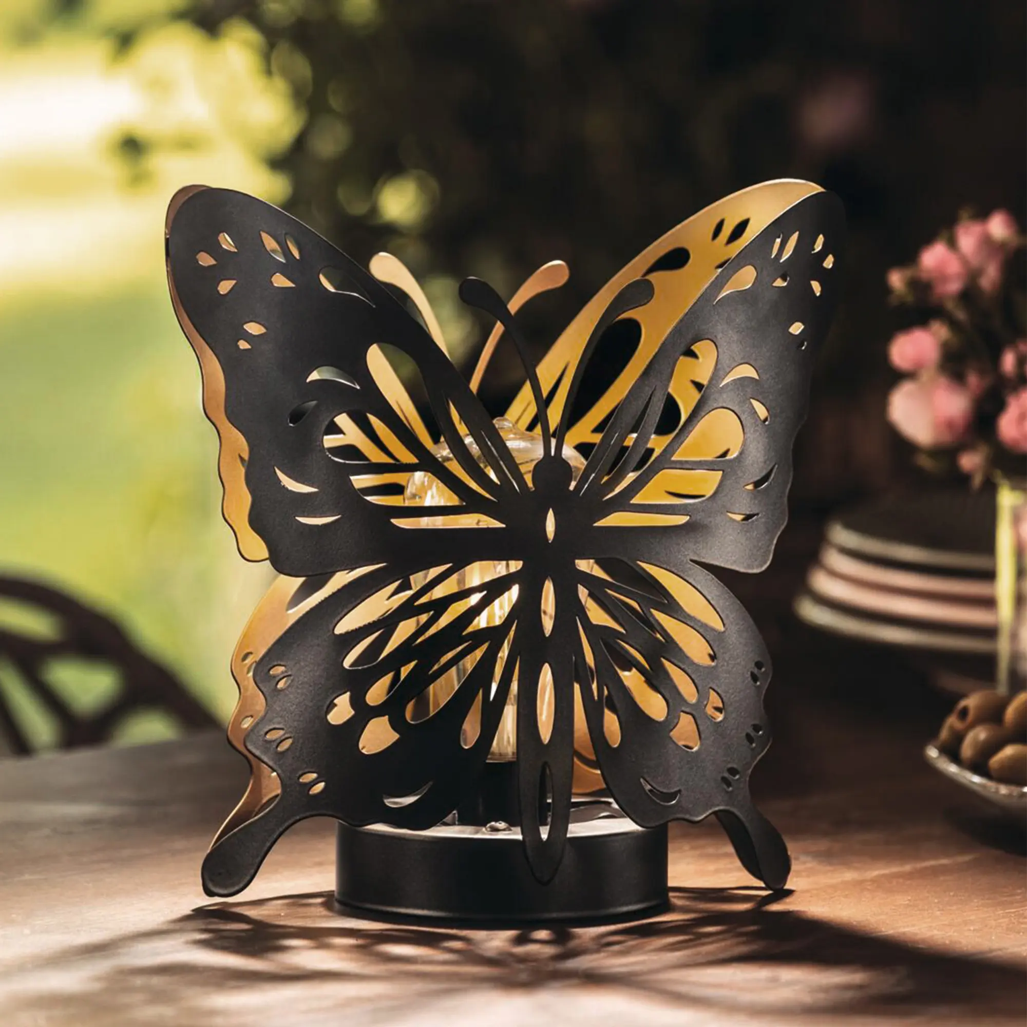 Solar-Deko "Schmetterling"  im Frank Flechtwaren Online Shop kaufen