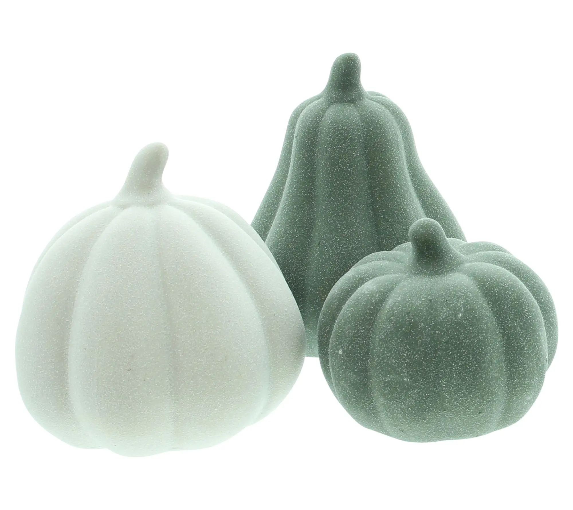 Kürbis "Green Shades", 3er Set  im Frank Flechtwaren Online Shop für Herbst kaufen