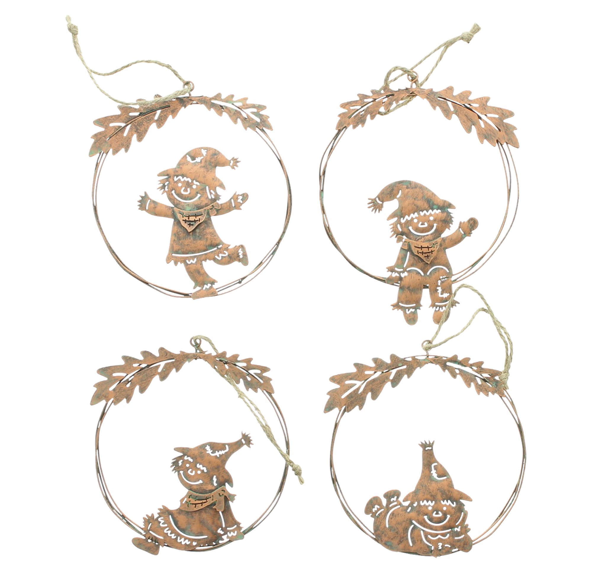 Hänger "Vogelscheuche", 4er Set  im Frank Flechtwaren Online Shop für Herbst kaufen