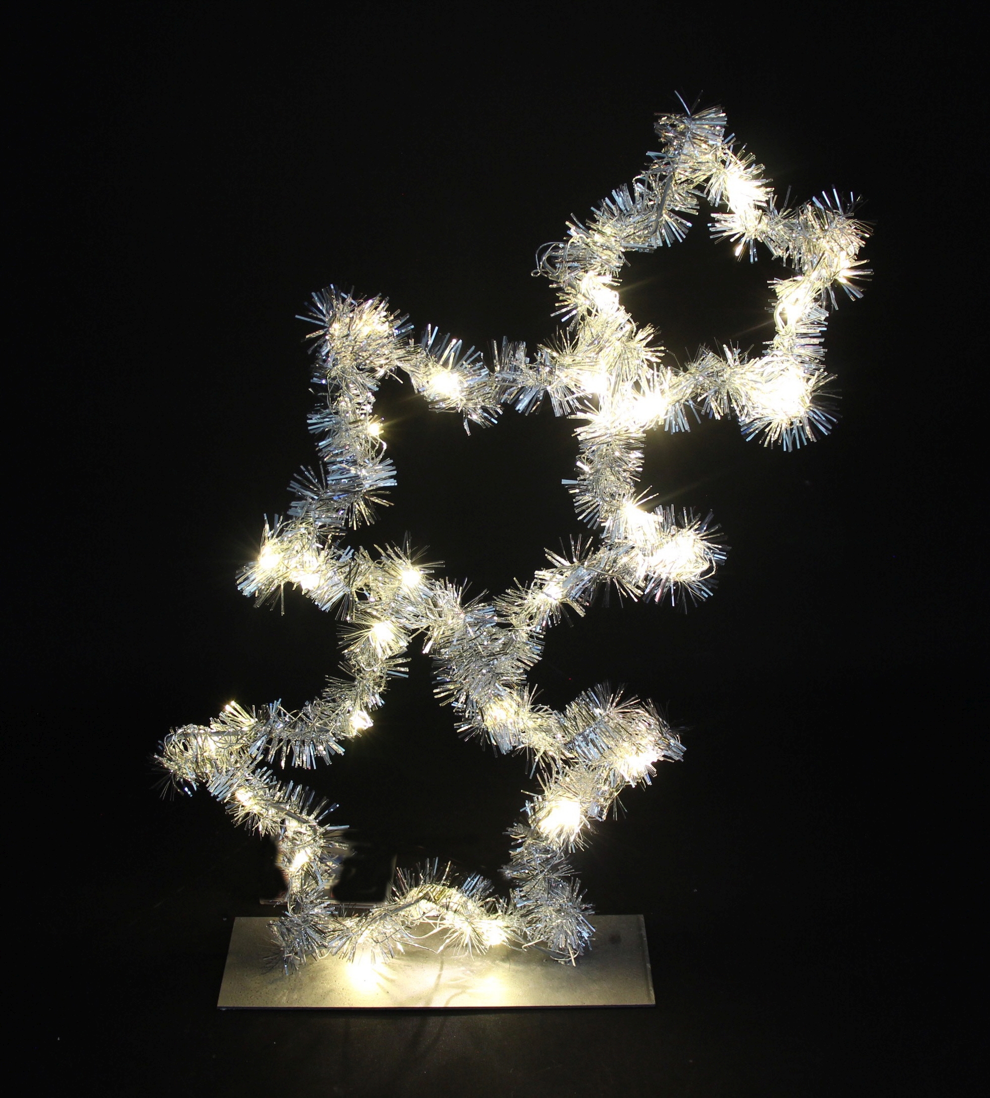 LED-Sterne "Silberglimmer"  im Frank Flechtwaren Online Shop für Sterne kaufen