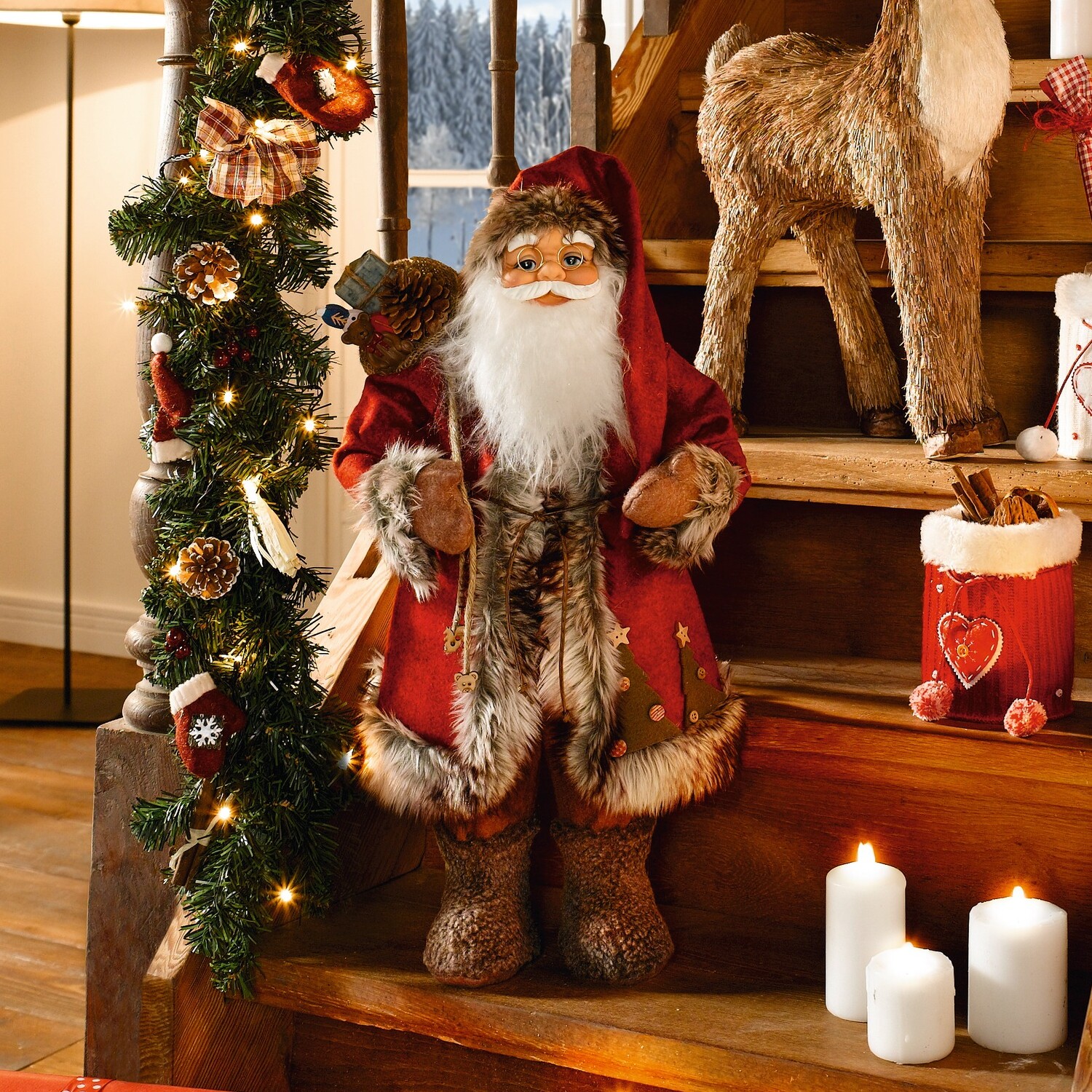 Figur "Großer Nikolaus" im Frank Flechtwaren Online Shop für Weihnachten kaufen Figur "Großer Nikolaus" im Frank Flechtwaren Online Shop für Weihnachten kaufen