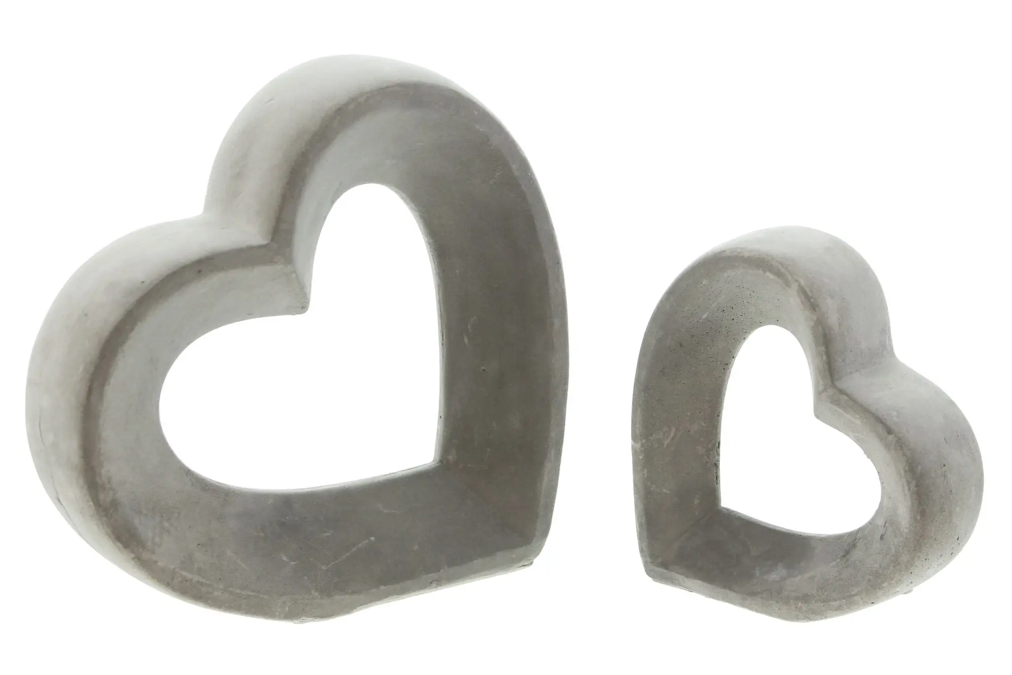 Herz "Grey", 2er Set  im Frank Flechtwaren Online Shop für Herzflattern kaufen
