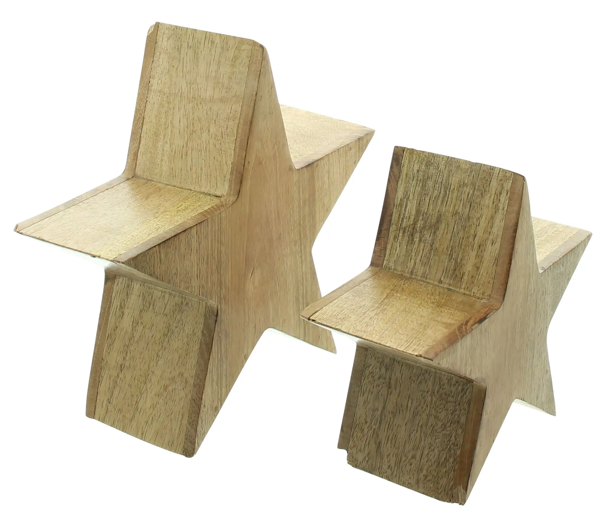 Stern "Mangoholz", 2er Set im Frank Flechtwaren Online Shop für Sterne kaufen Stern "Mangoholz", 2er Set im Frank Flechtwaren Online Shop für Sterne kaufen