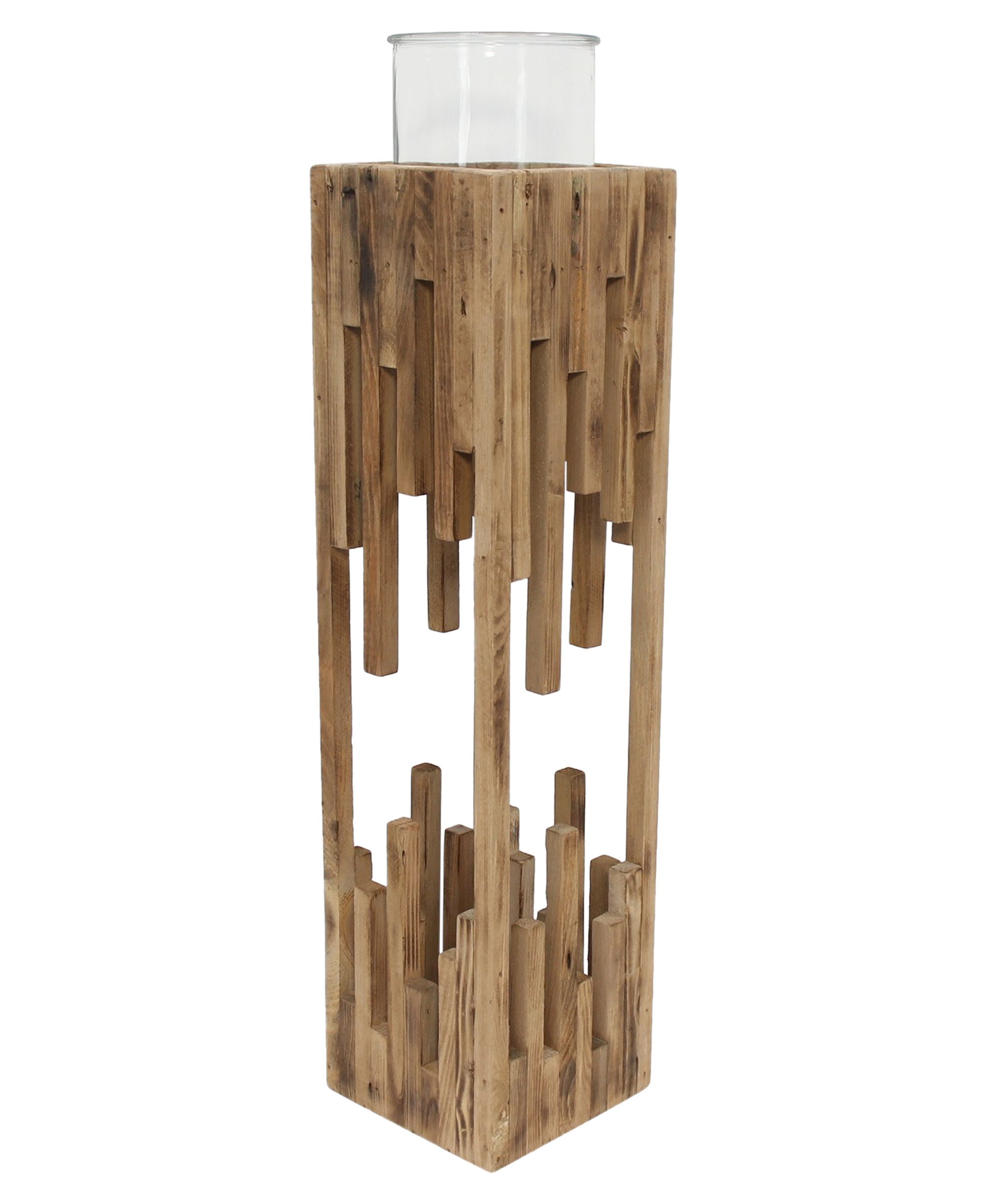 Windlichtsäule "Edges", groß  im Frank Flechtwaren Online Shop für Laternen kaufen