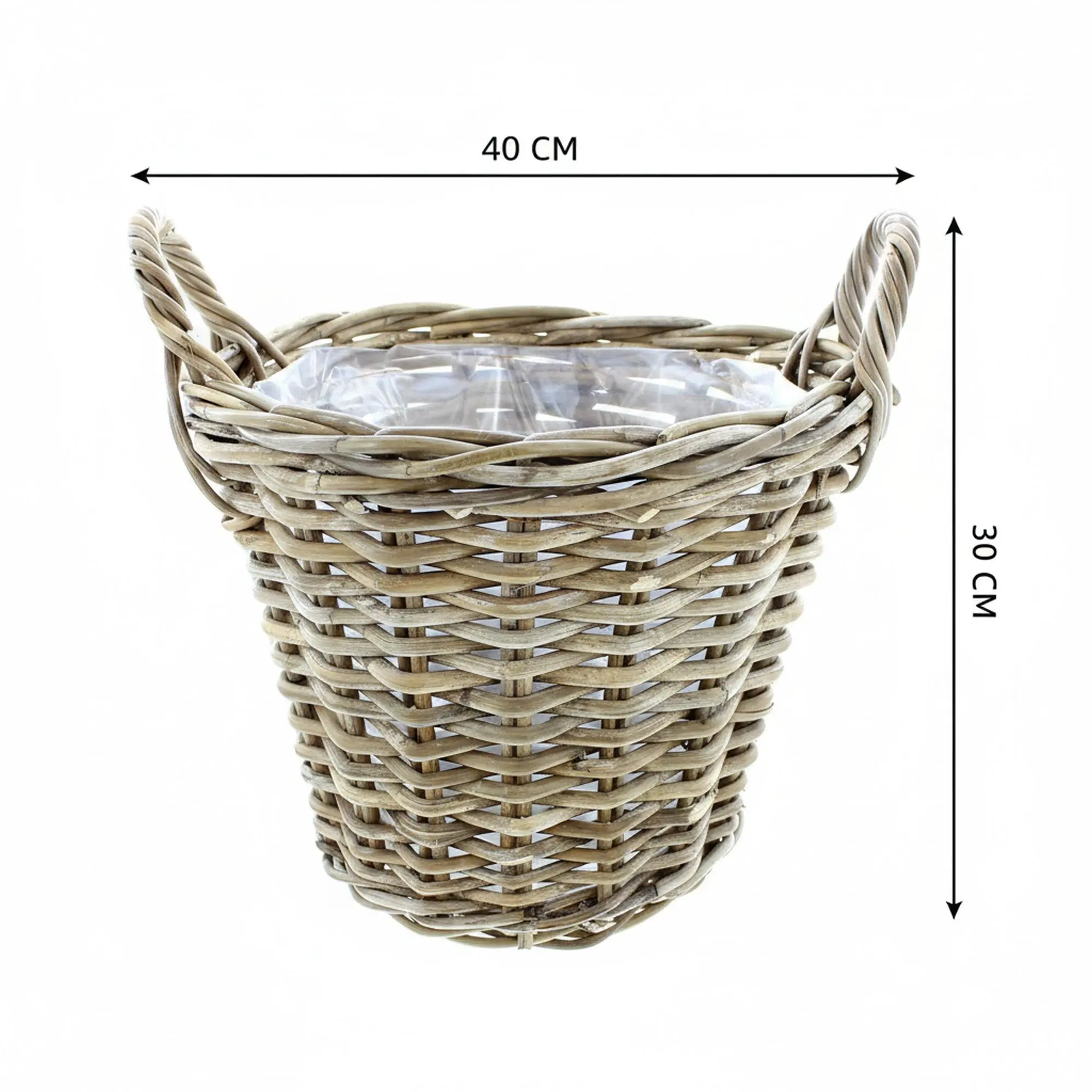 Pflanzkorb "Rattan", groß  im Frank Flechtwaren Online Shop für Pflanzkörbe kaufen