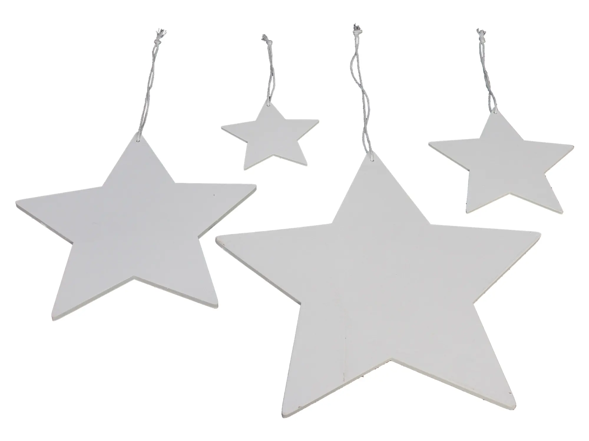 Sternhänger "White", 4er Set im Frank Flechtwaren Online Shop für Baumschmuck kaufen Sternhänger "White", 4er Set im Frank Flechtwaren Online Shop für Baumschmuck kaufen
