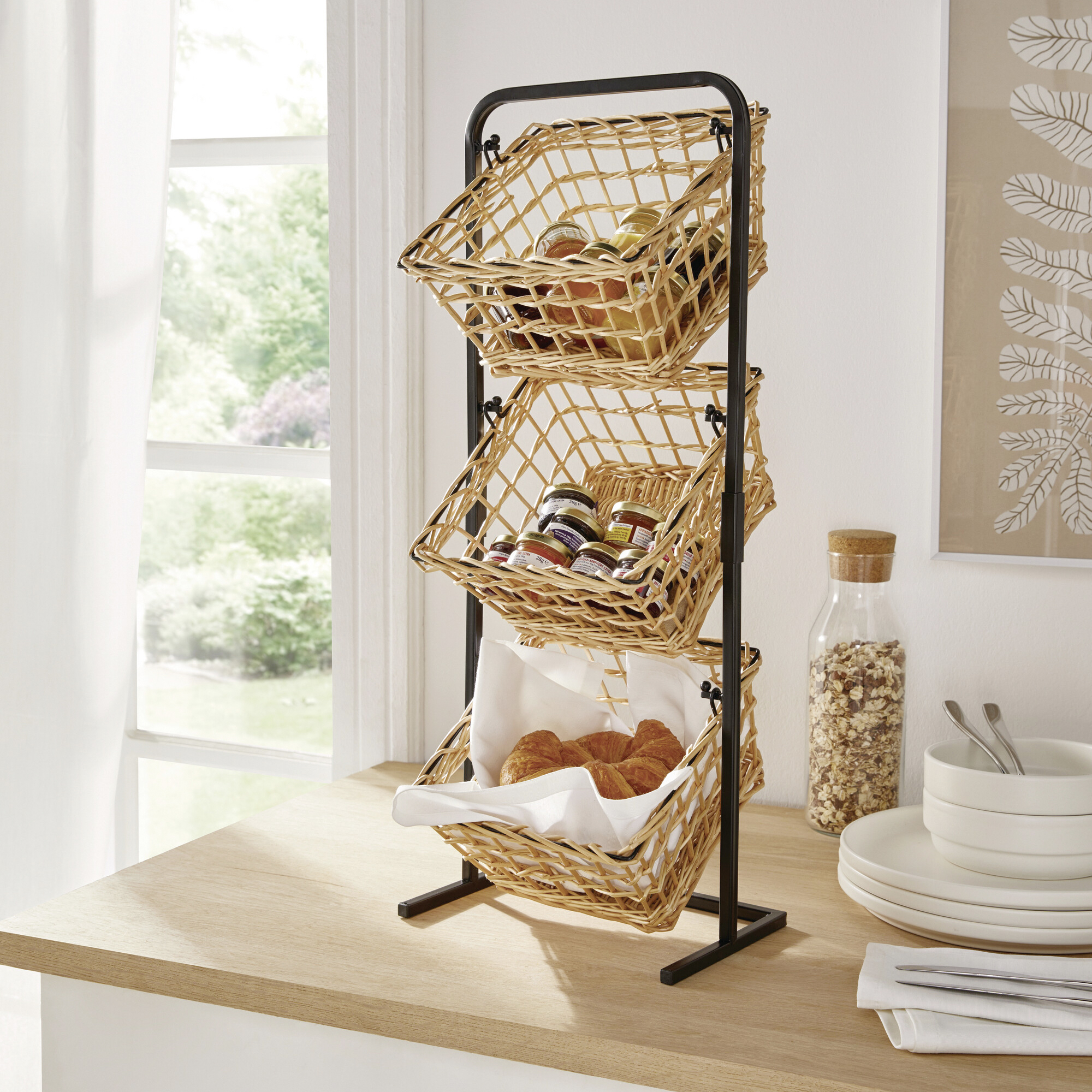 Korb-Etagere "Trio"  im Frank Flechtwaren Online Shop kaufen