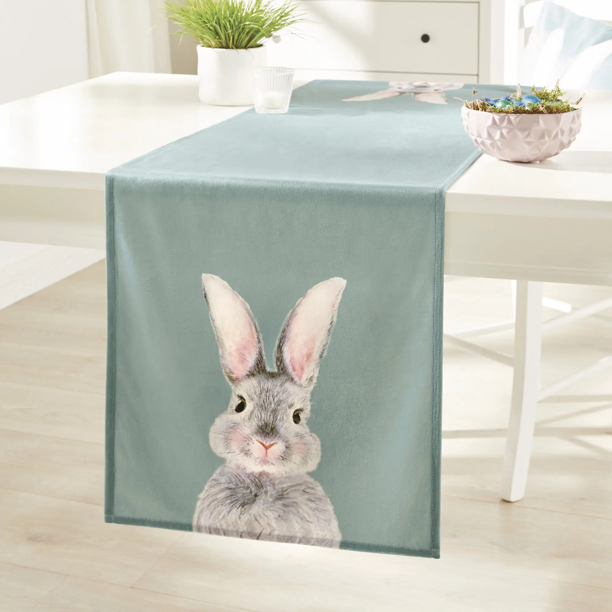 Tischläufer "Häschen"  im Frank Flechtwaren Online Shop für Ostern kaufen