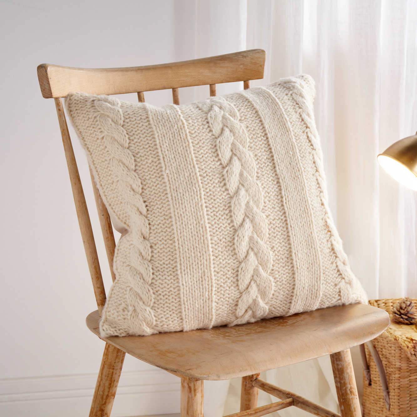 Acheter Housse de coussin "tricot"  dans la boutique en ligne de Frank Flechtwaren