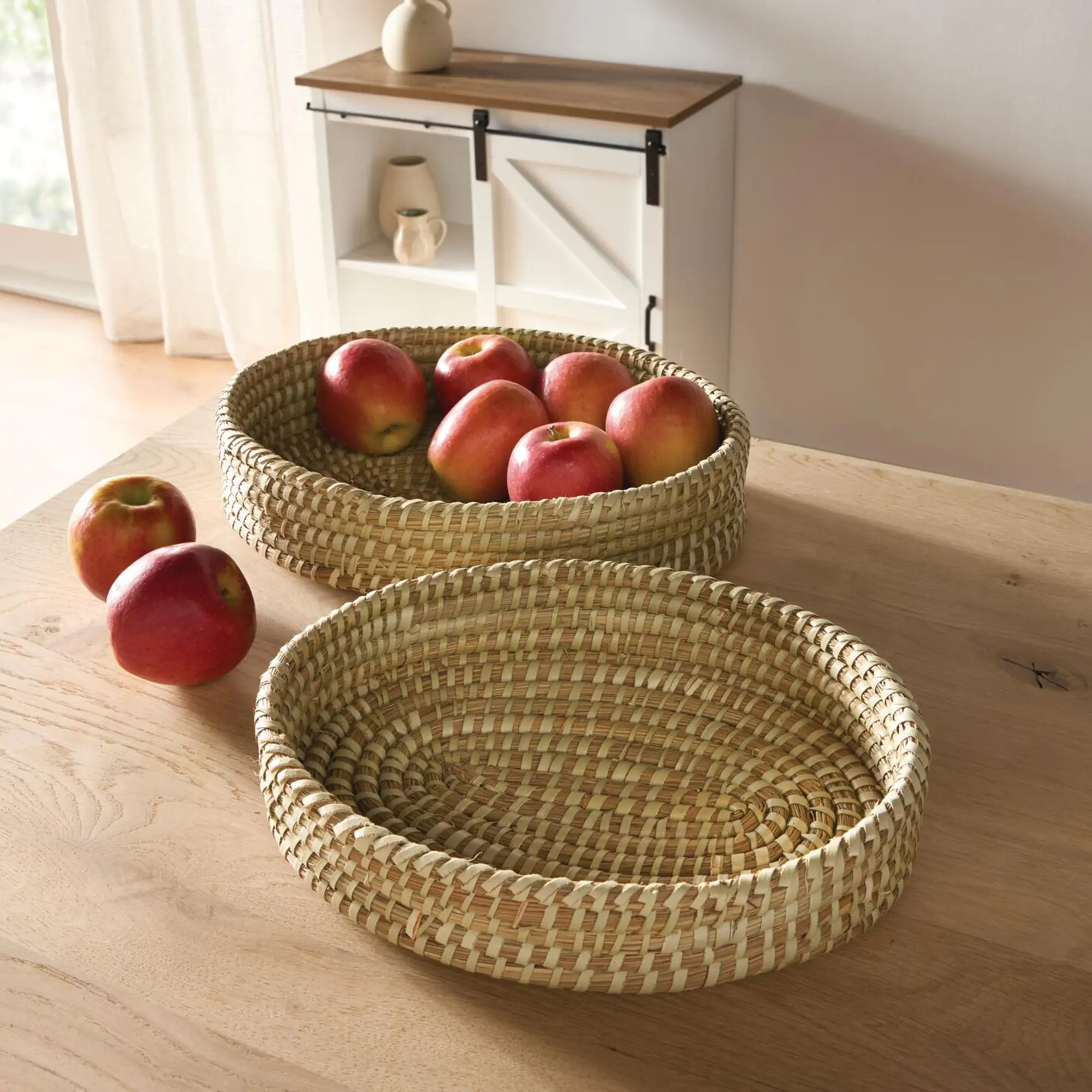 Korb-Schale "Kaisa", 2er Set  im Frank Flechtwaren Online Shop kaufen
