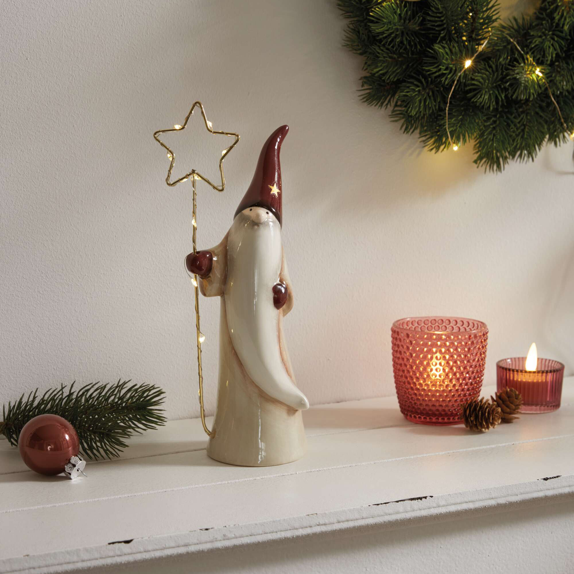 LED-Wichtel "Leuchtstern"  im Frank Flechtwaren Online Shop kaufen