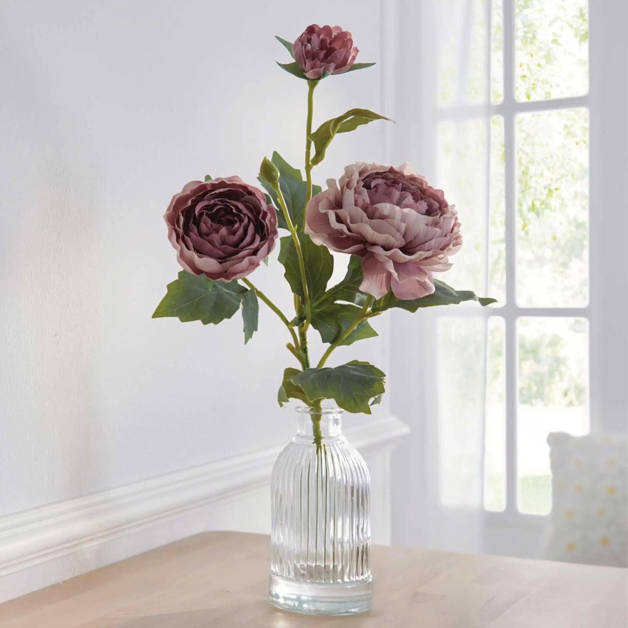 Kunstblume "Pfingstrosen" in Vase  im Frank Flechtwaren Online Shop kaufen
