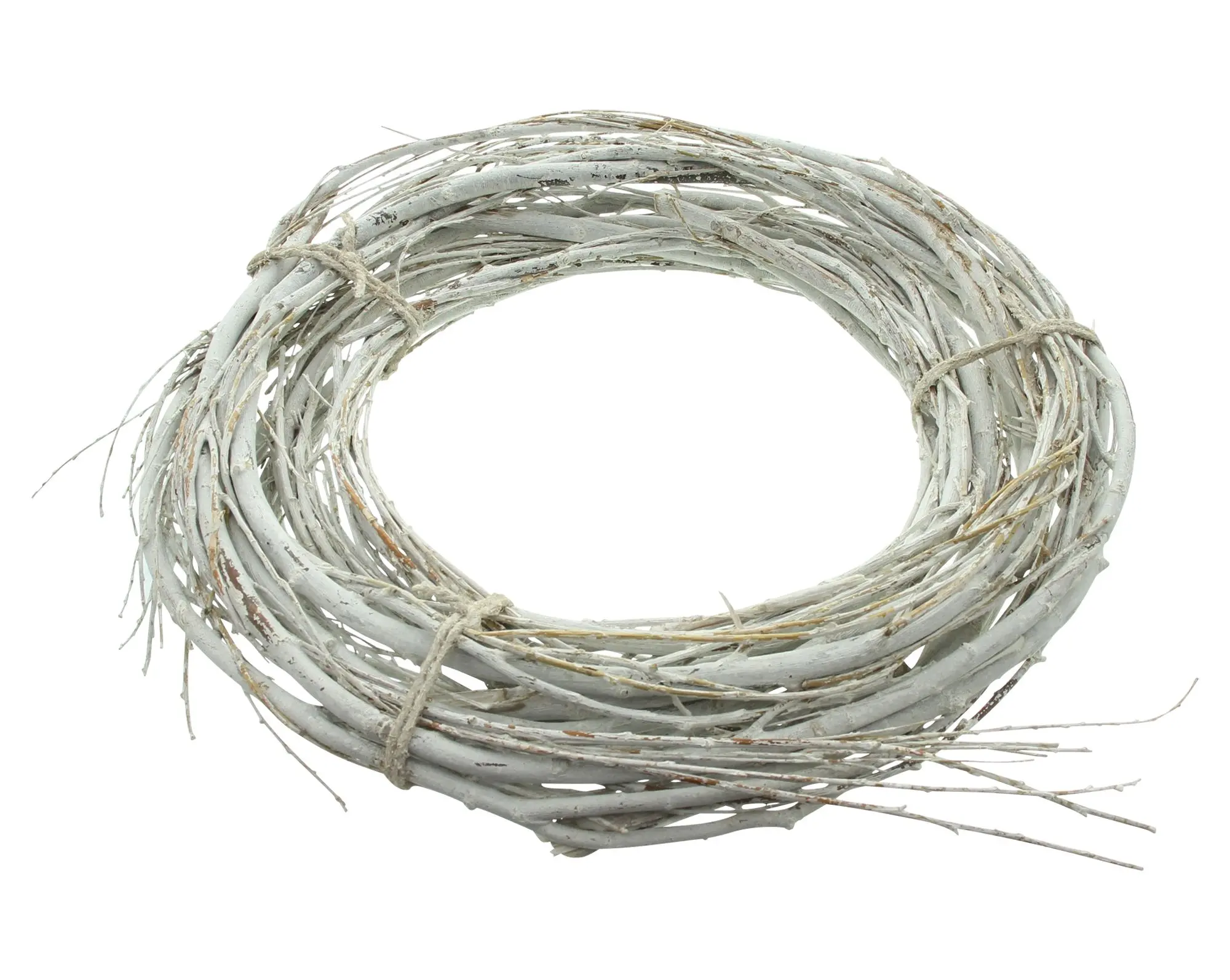 Reisigkranz "White Charme"  im Frank Flechtwaren Online Shop für Ostern kaufen