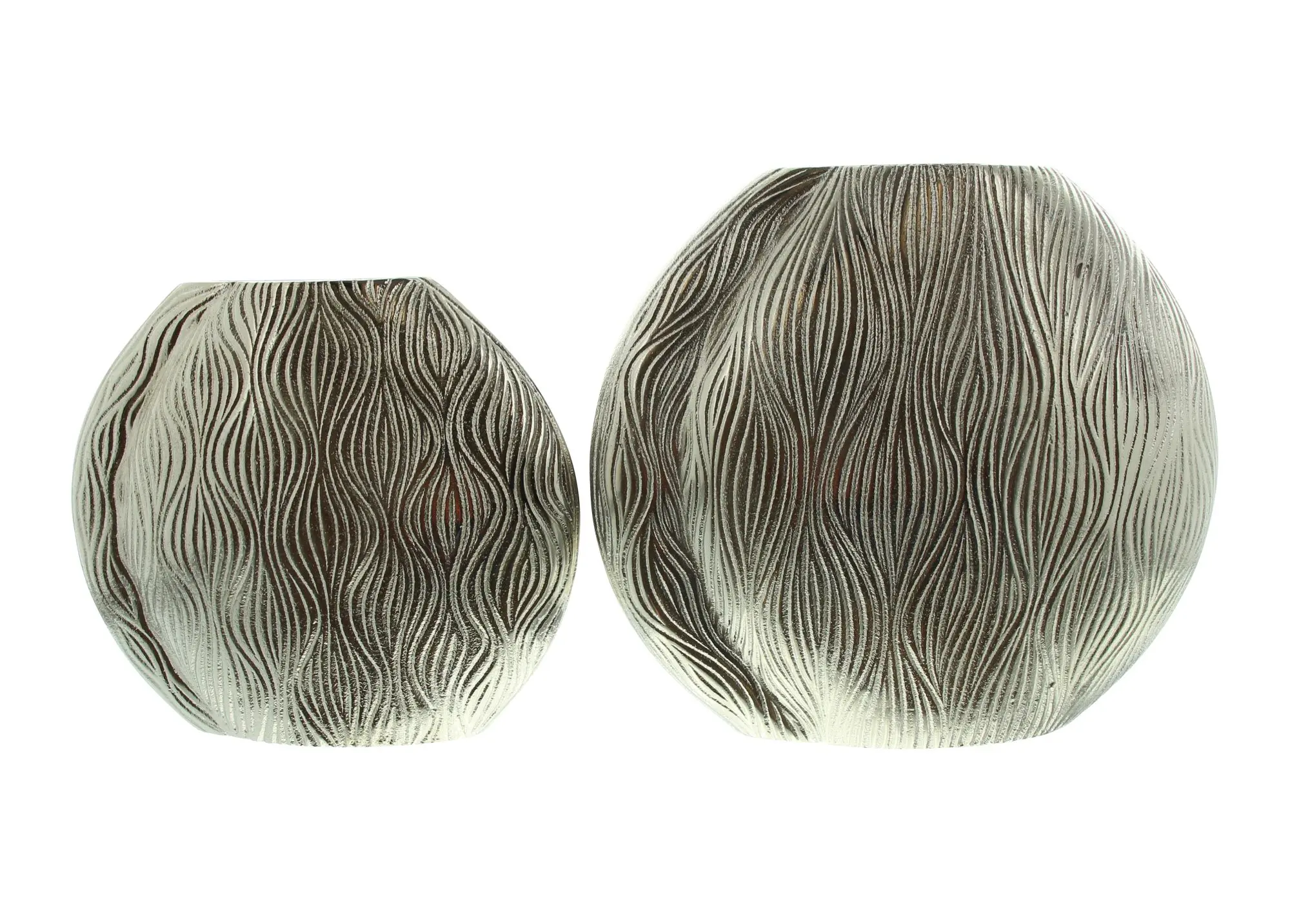 Dekovase "Waves", 2er Set  im Frank Flechtwaren Online Shop für Dekovasen kaufen