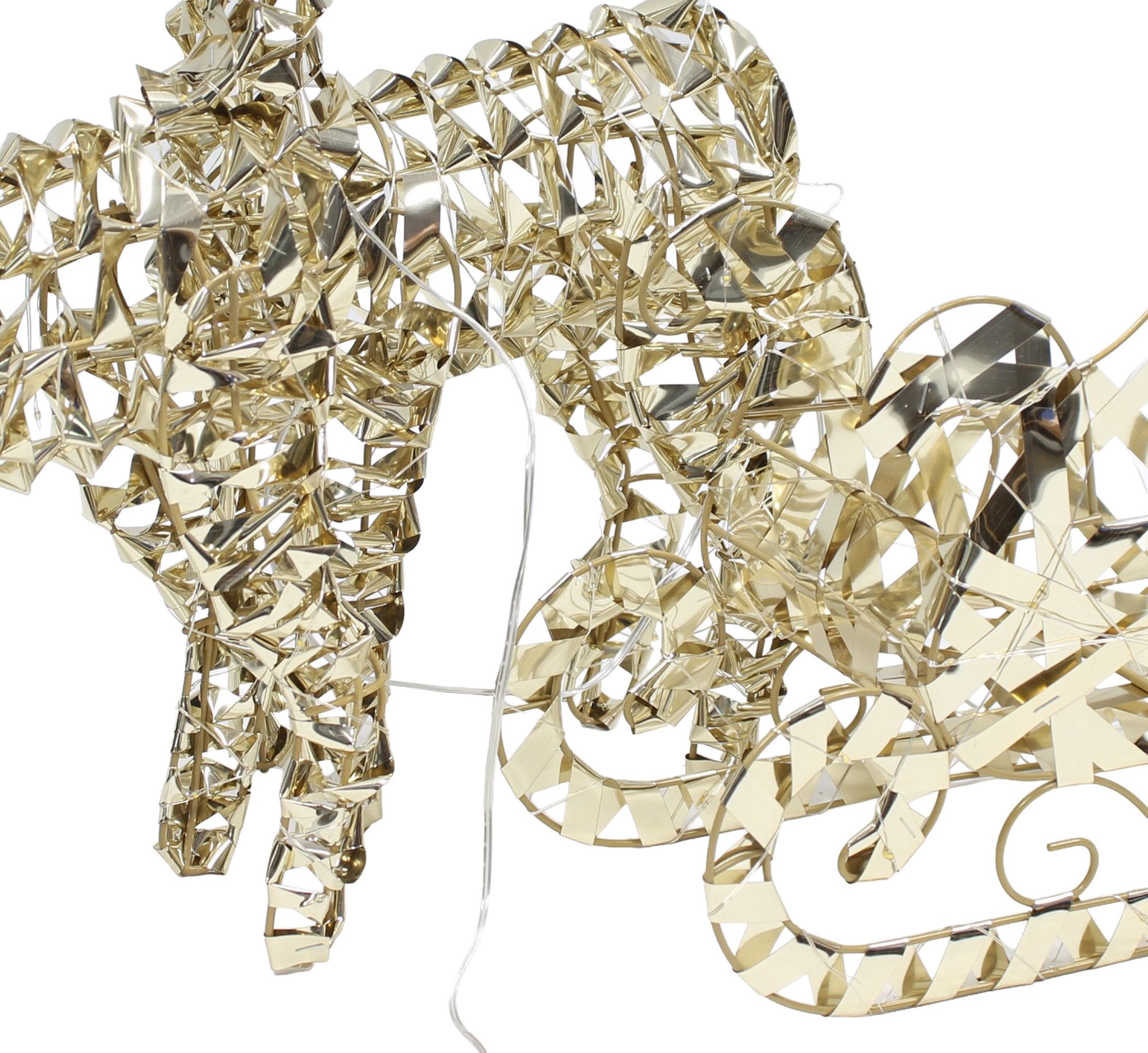 LED-Schlitten "Golden"  im Frank Flechtwaren Online Shop für Schlitten kaufen