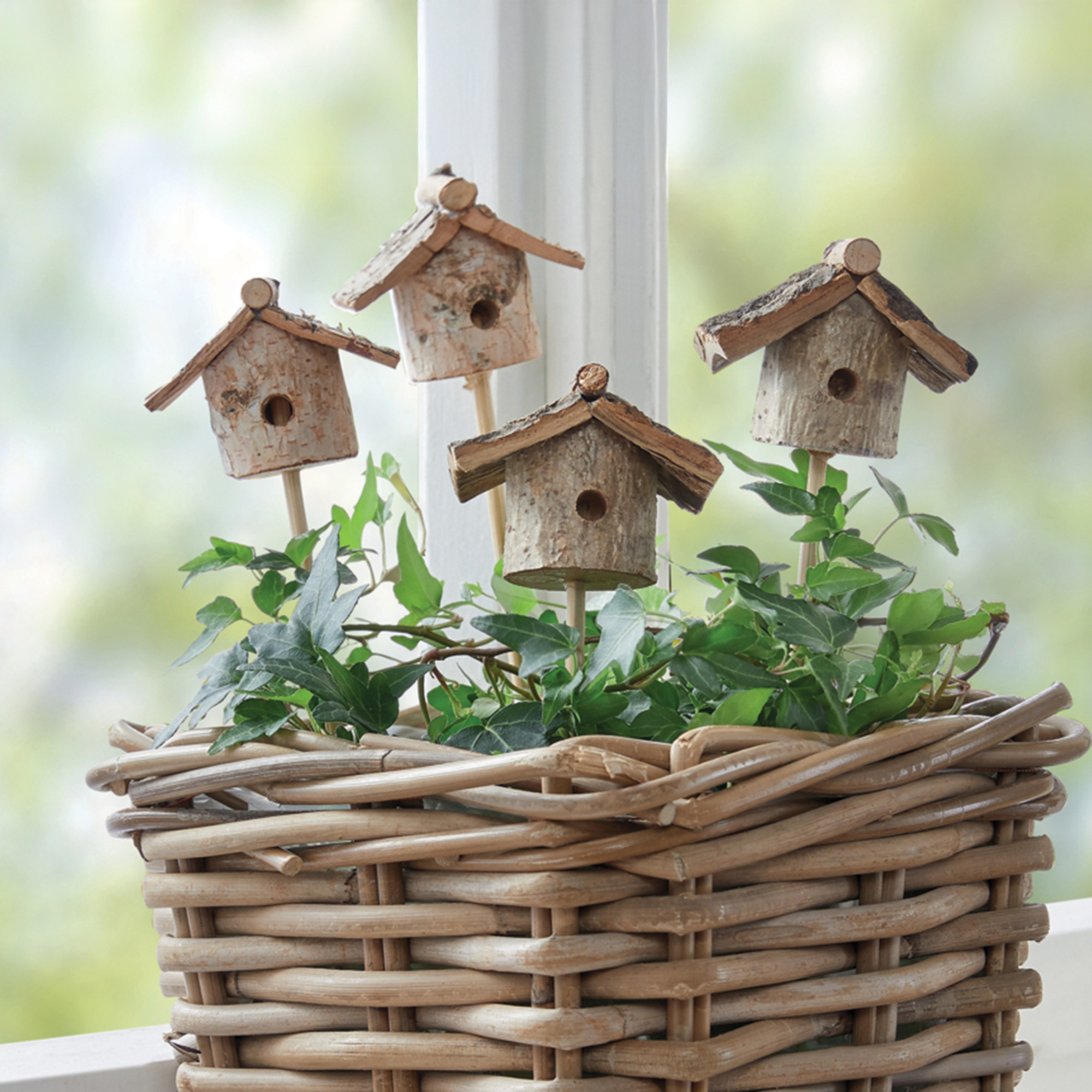 Stecker "Häuschen", 4er Set  im Frank Flechtwaren Online Shop kaufen