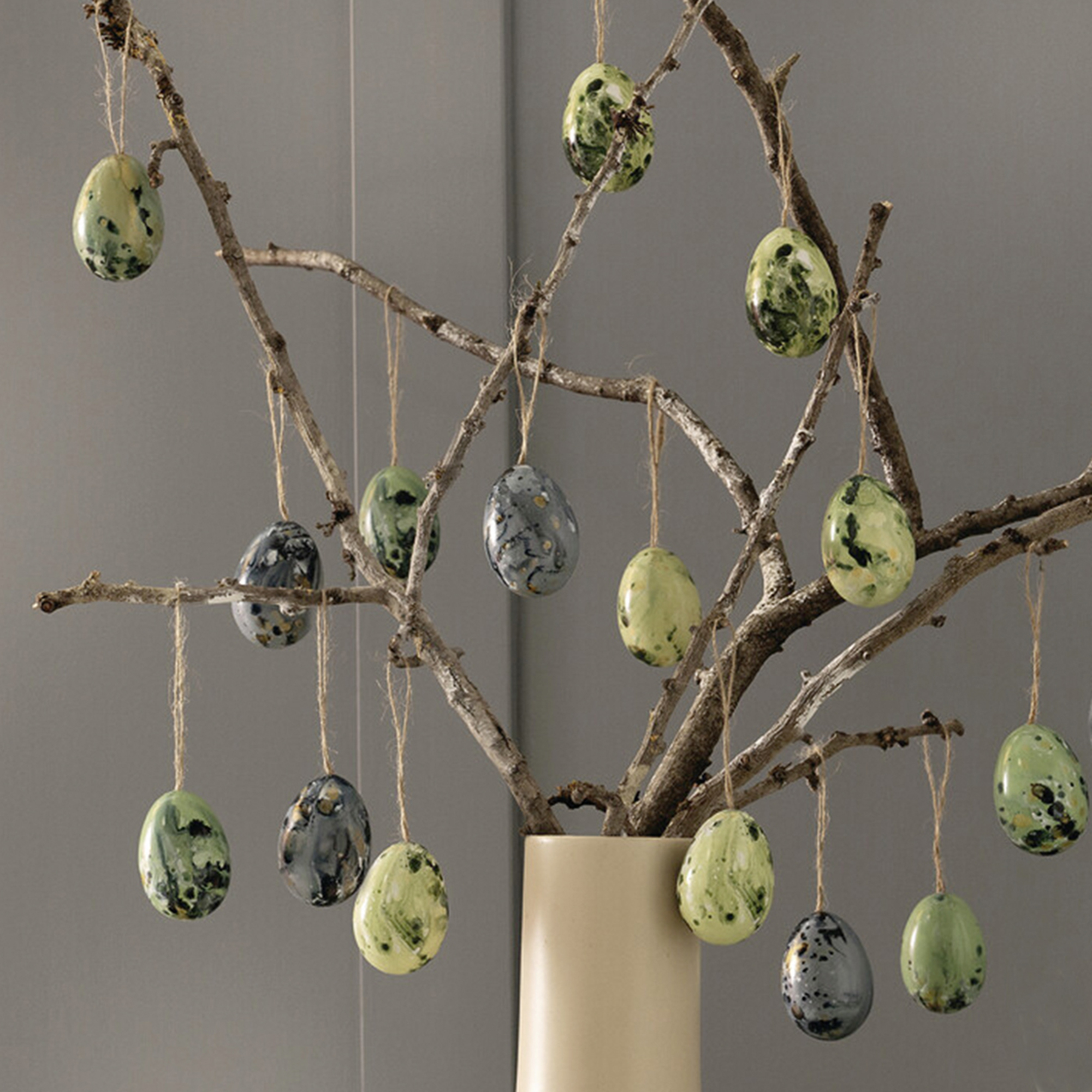 Hänger "Ostereier", 18er Set  im Frank Flechtwaren Online Shop für Ostern kaufen