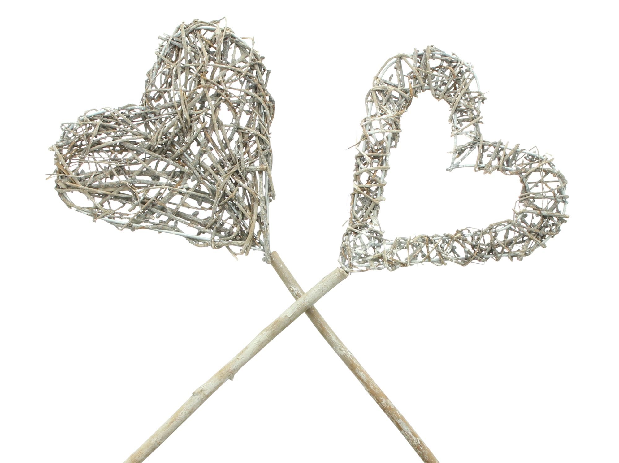 Acheter Lot de 2 piques "coeur"  dans la boutique en ligne de Frank Flechtwaren pour Pâques