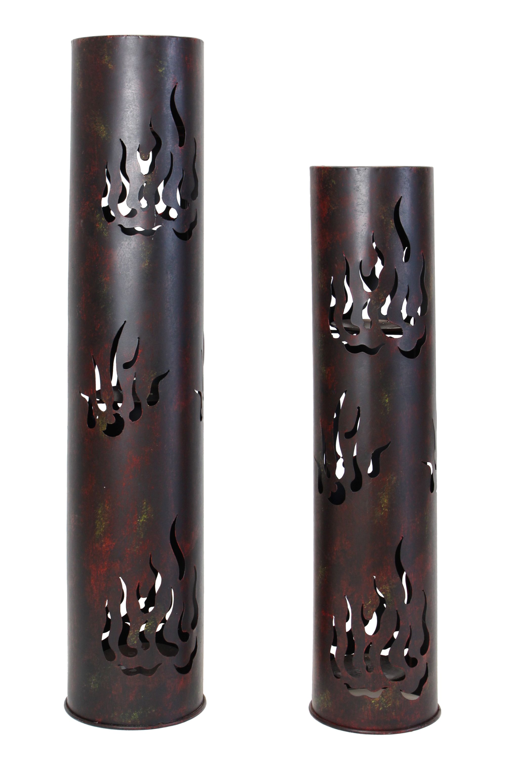 Windlicht-Säule "Flammen", 2er Set im Frank Flechtwaren Online Shop für Ostern kaufen Windlicht-Säule "Flammen", 2er Set im Frank Flechtwaren Online Shop für Ostern kaufen