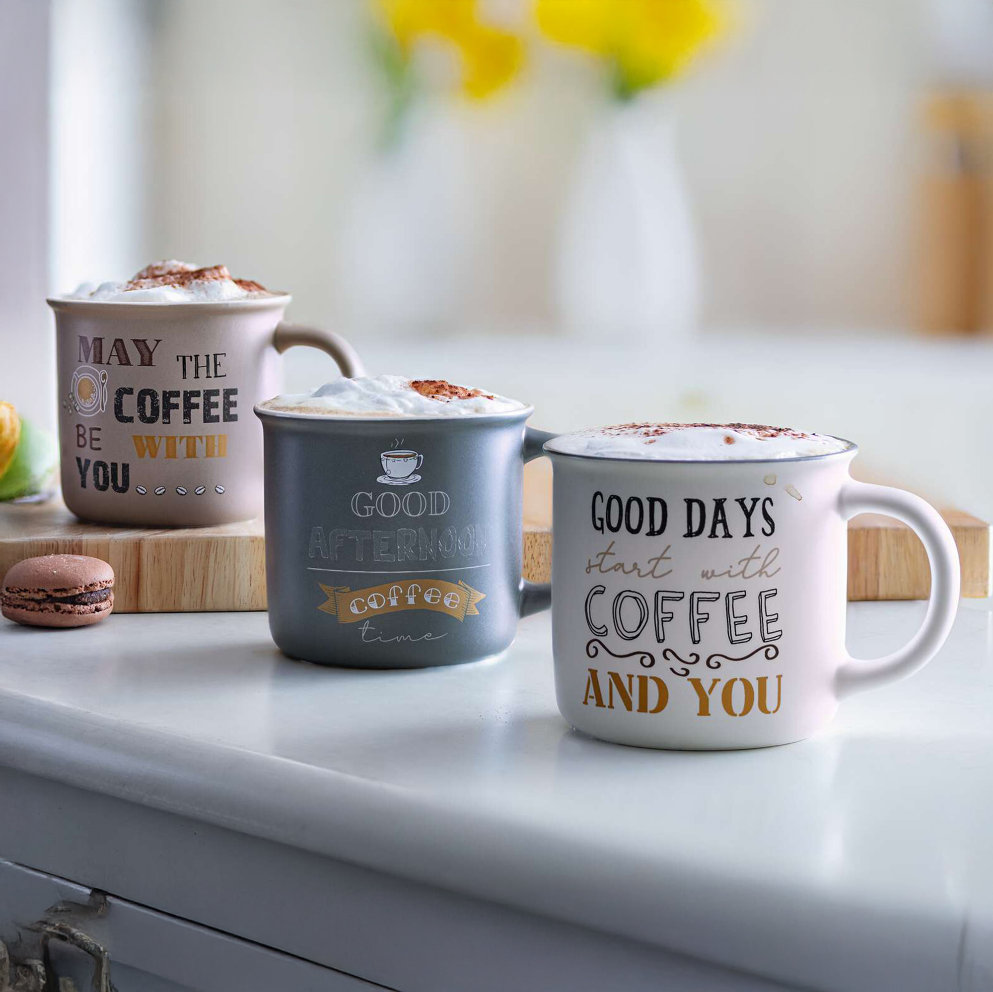 Tasse "Coffee", 3er Set  im Frank Flechtwaren Online Shop kaufen