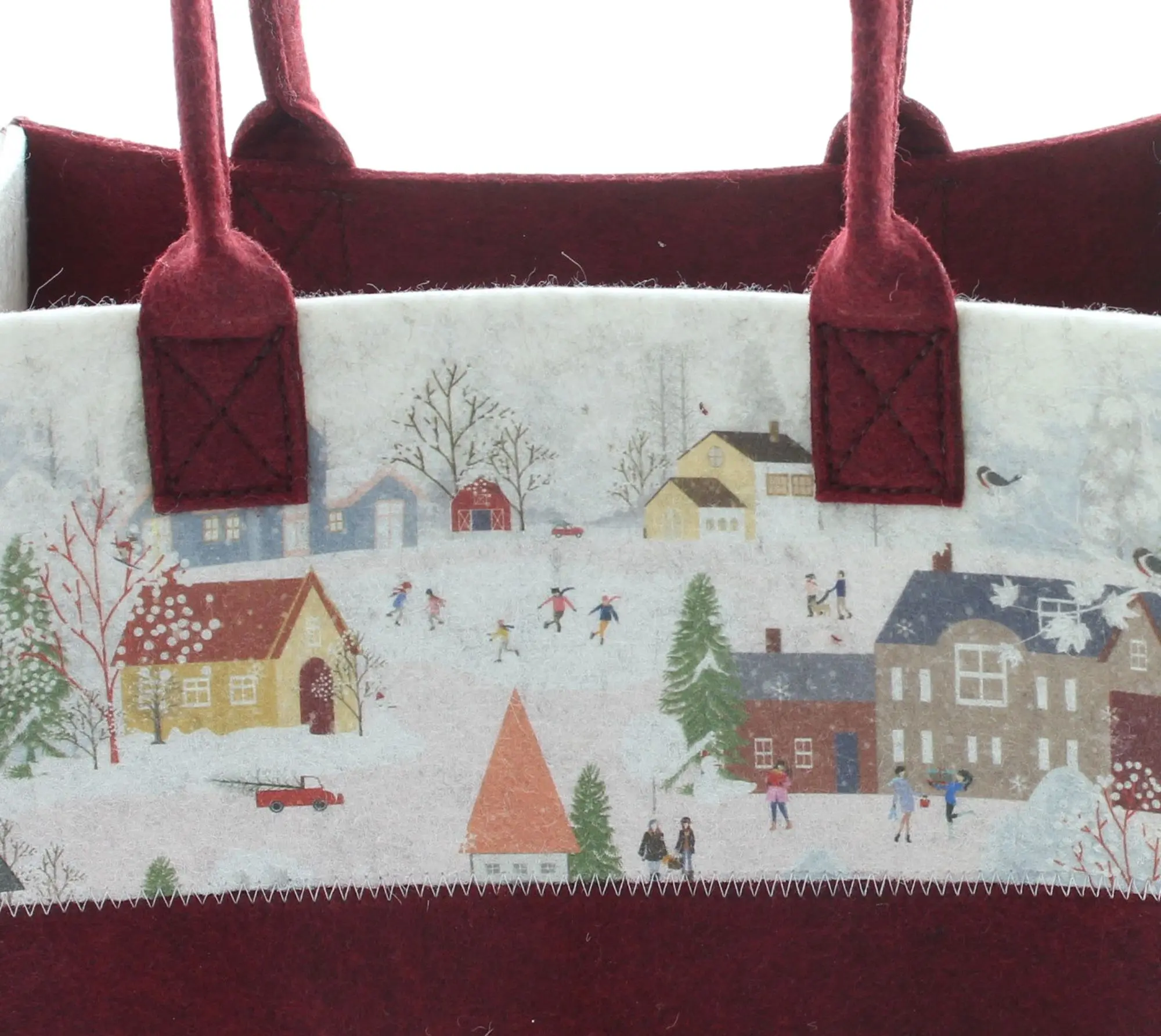 Tasche "Winter Wonderland", 2er Set  im Frank Flechtwaren Online Shop für Geschenktaschen &amp; -säckchen kaufen