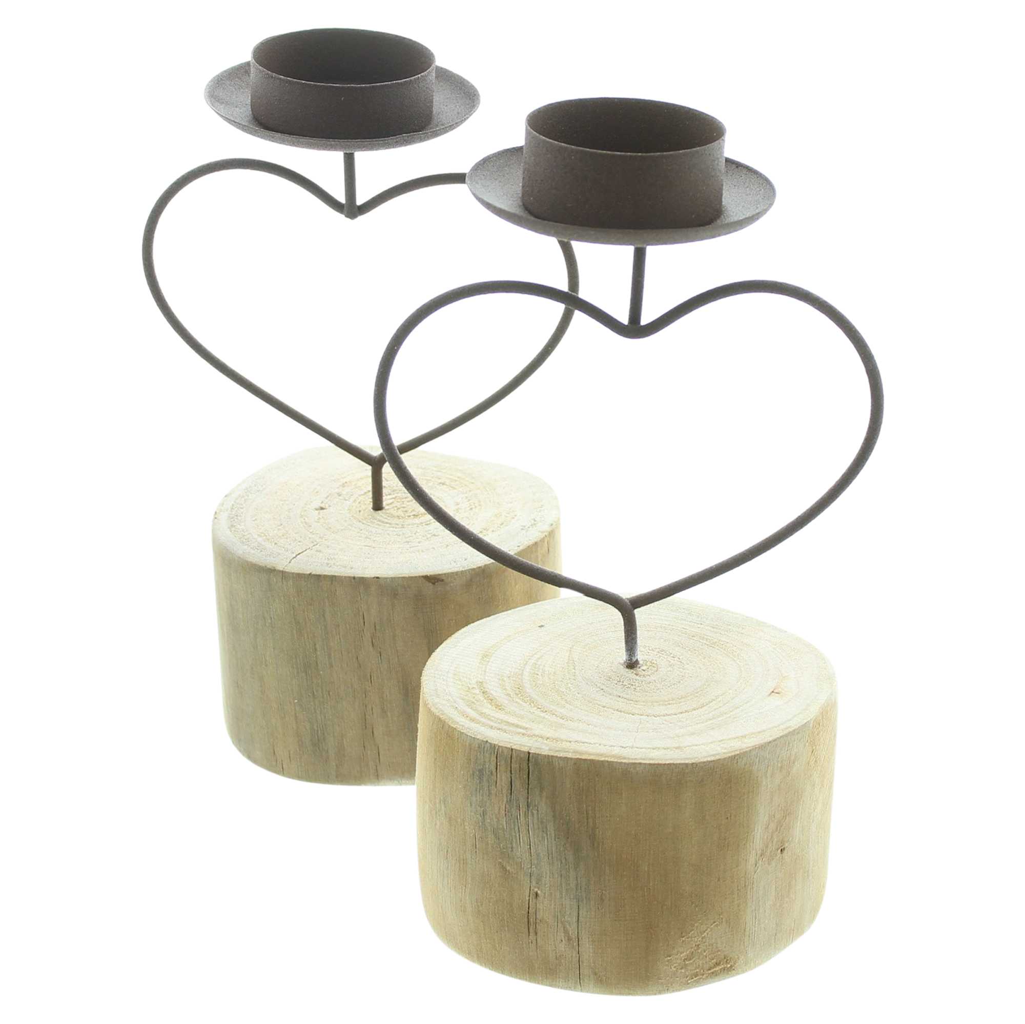 Teelichthalter "Rostherz", 2er Set im Frank Flechtwaren Online Shop für Chalet & Hütte kaufen Teelichthalter "Rostherz", 2er Set im Frank Flechtwaren Online Shop für Chalet & Hütte kaufen