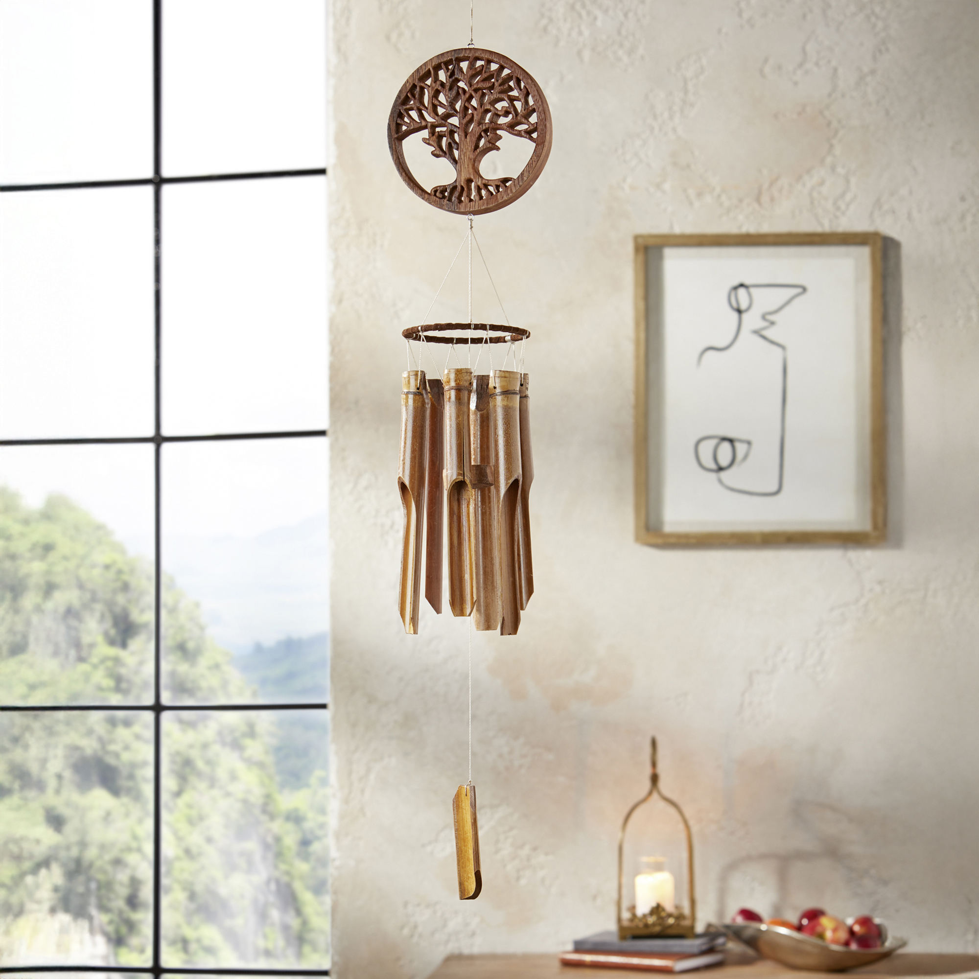 Windspiel "Lebensbaum"  im Frank Flechtwaren Online Shop kaufen