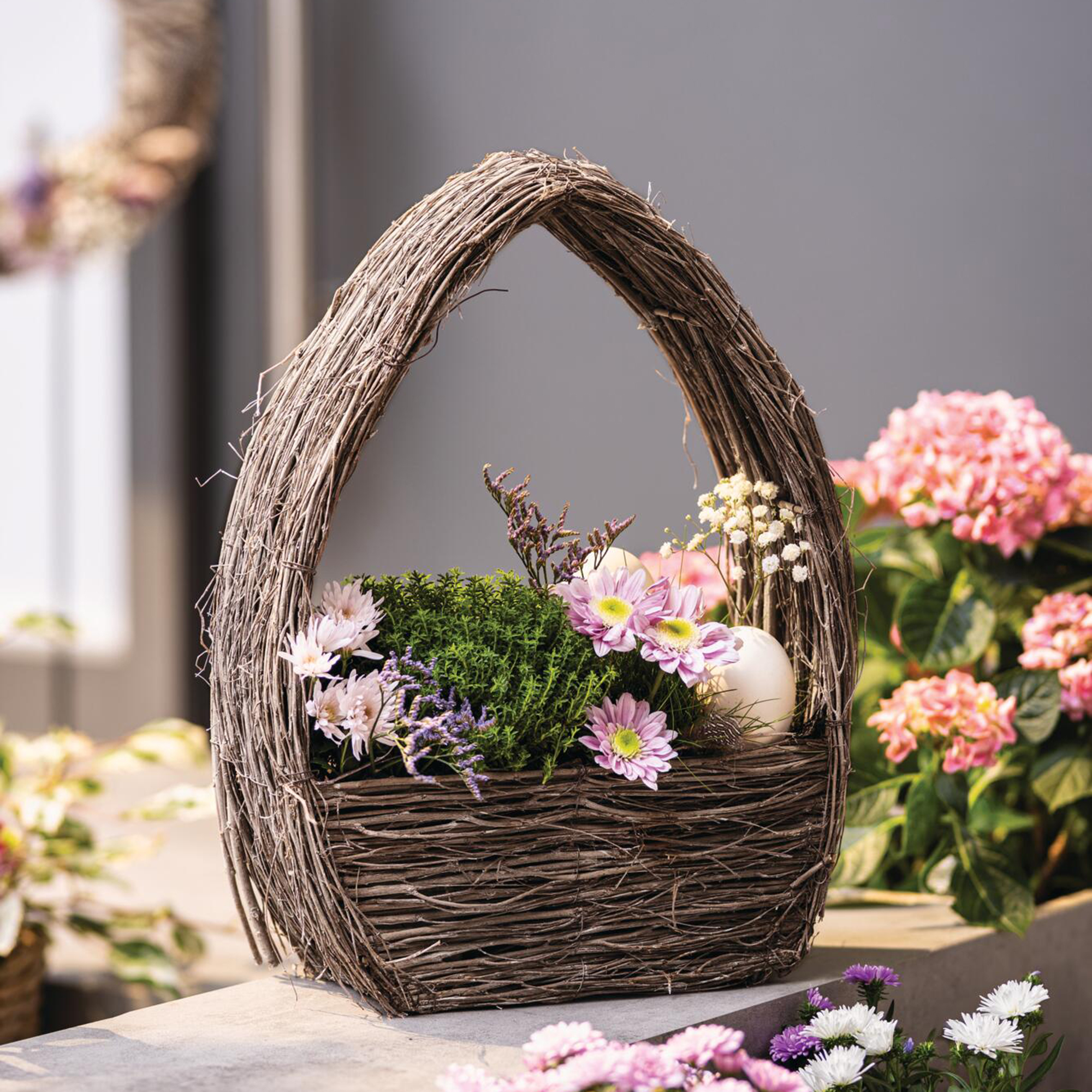 Pflanzer "Osterei"  im Frank Flechtwaren Online Shop kaufen